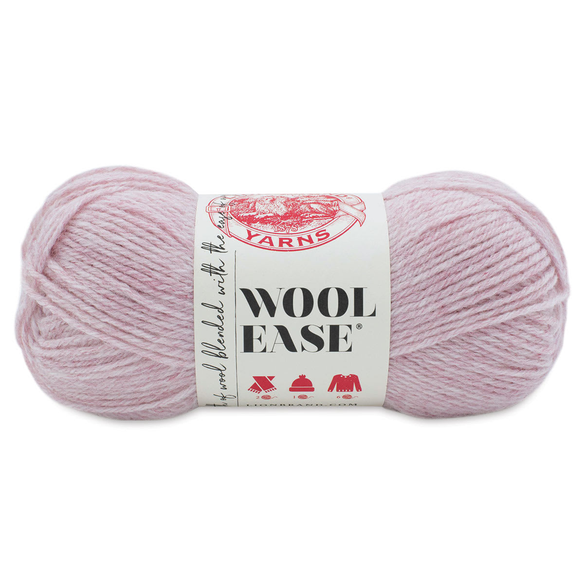 Lion Brand Wool-Ease Yarn - Blush Heather