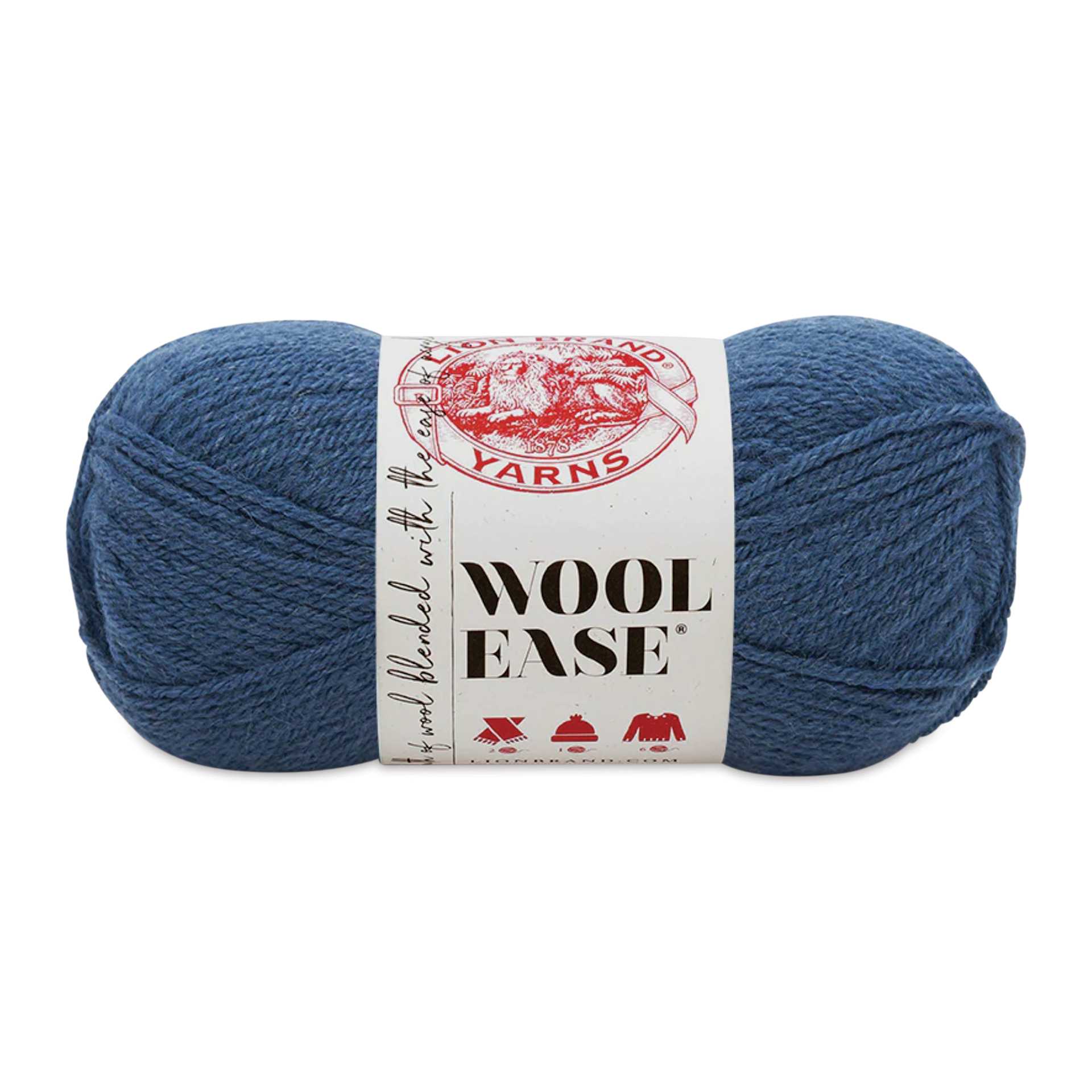 Lion Brand Wool-Ease Yarn - Denim