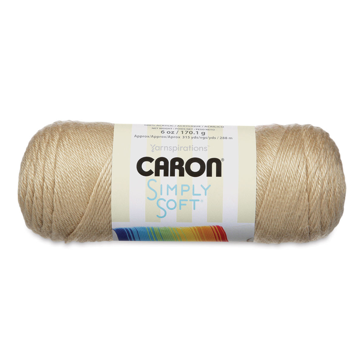 Caron Simply Soft Yarn - Bone