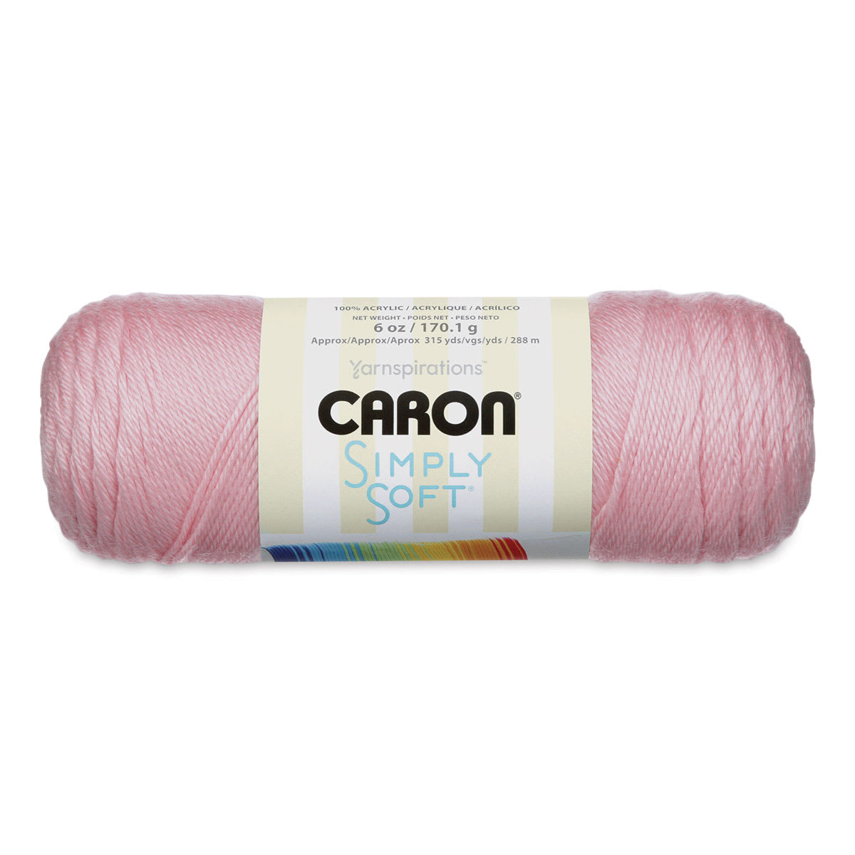 Caron Simply Soft Yarn - Soft Pink
