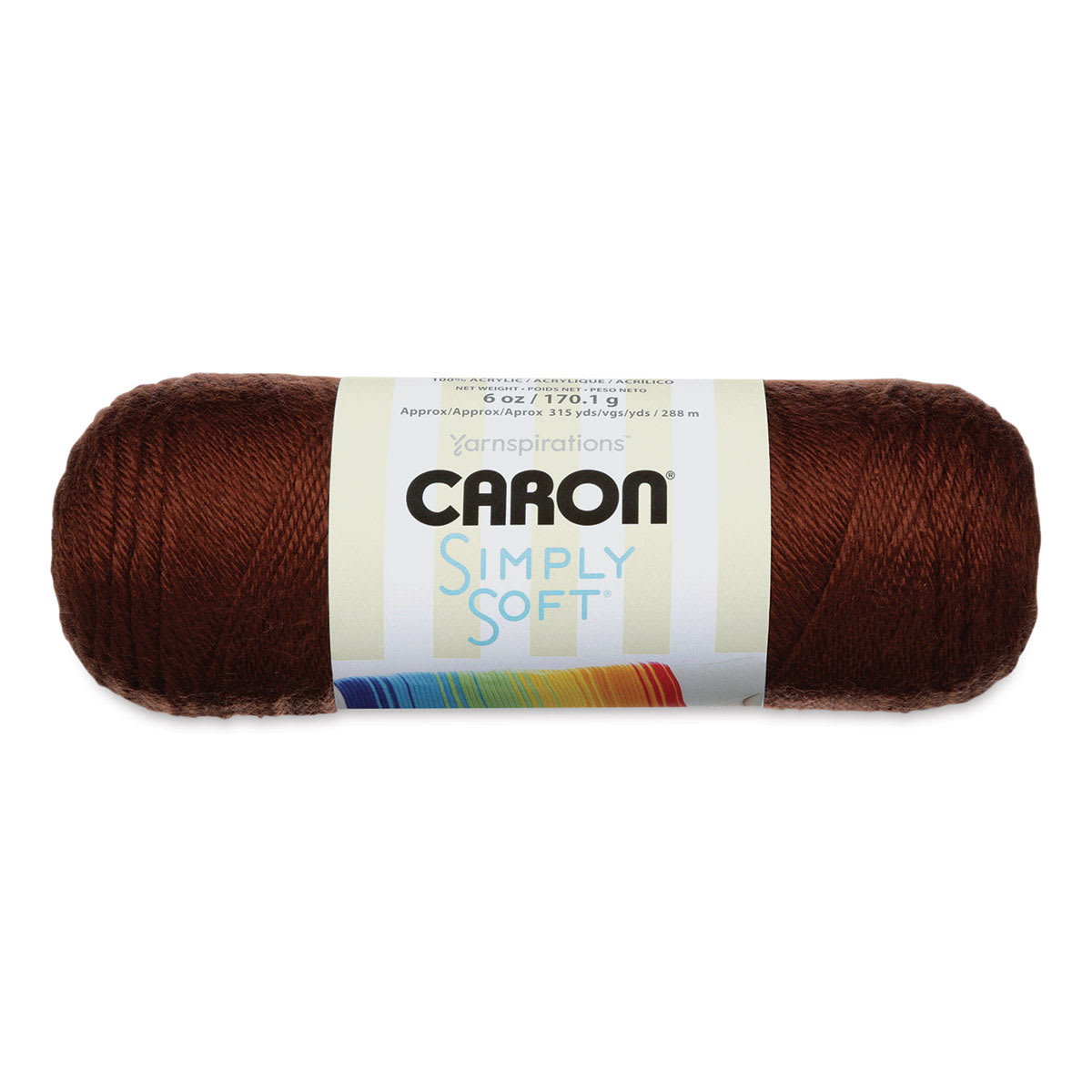 Caron Simply Soft Yarn - Chocolate