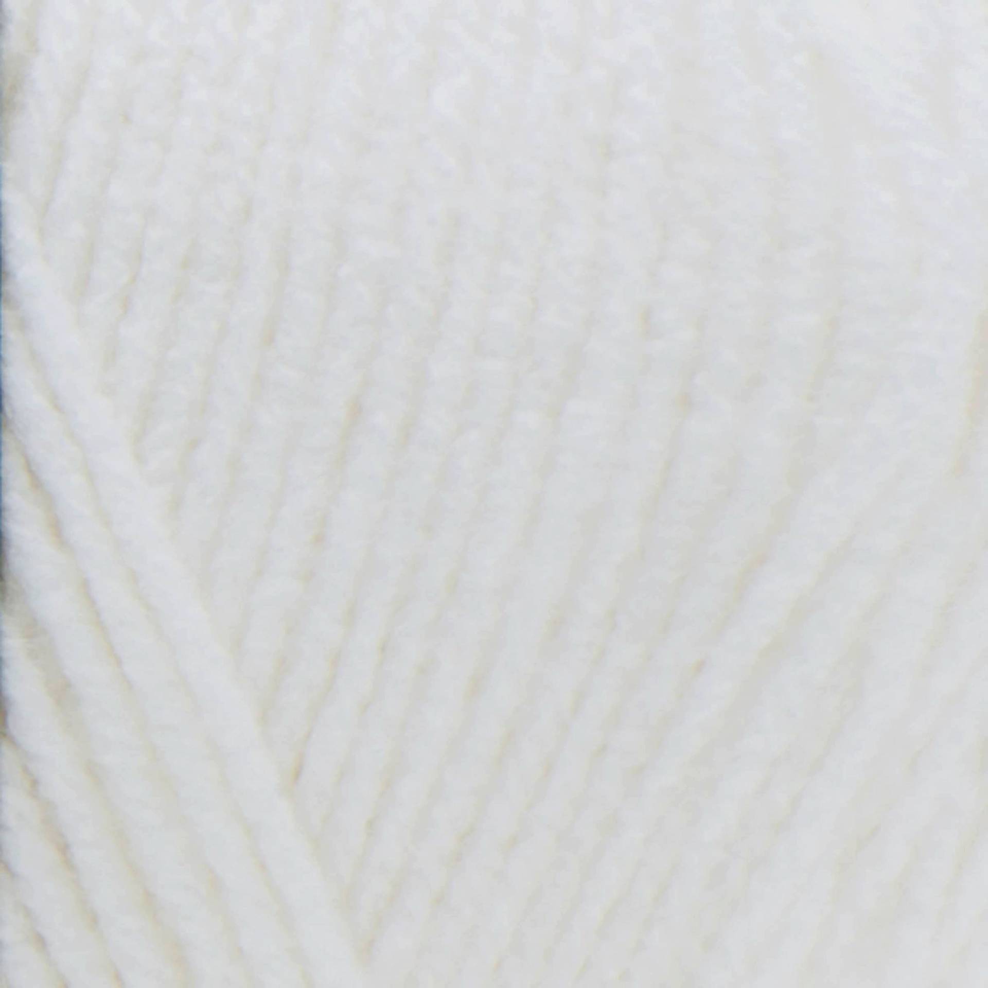 Red Heart Super Saver Yarn - White, close-up