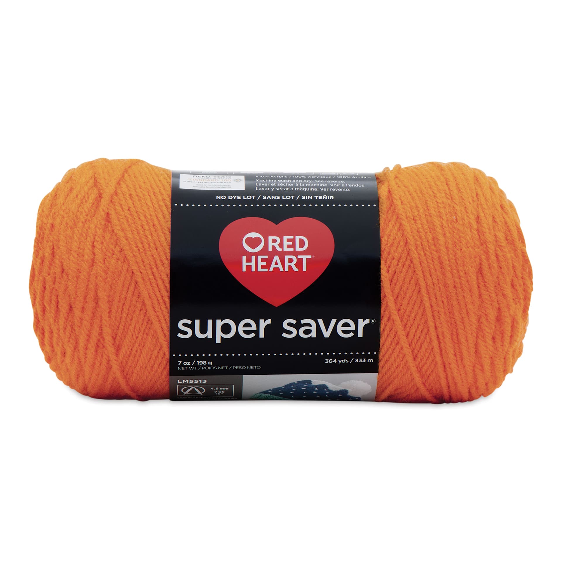 Red Heart Super Saver Yarn - Pumpkin, 364 yds