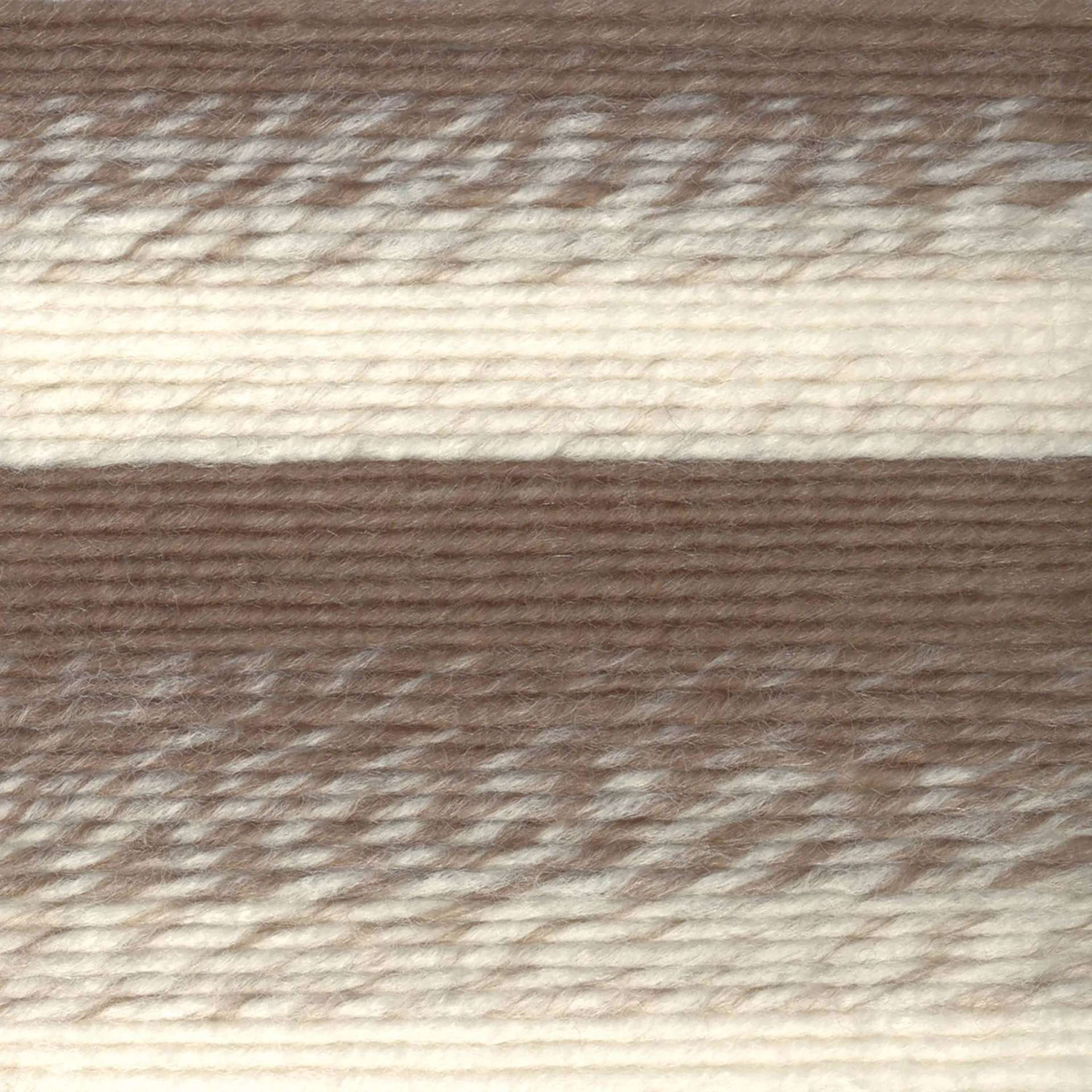Lion Brand Scarfie Yarn - Cream/Taupe close-up to show texture