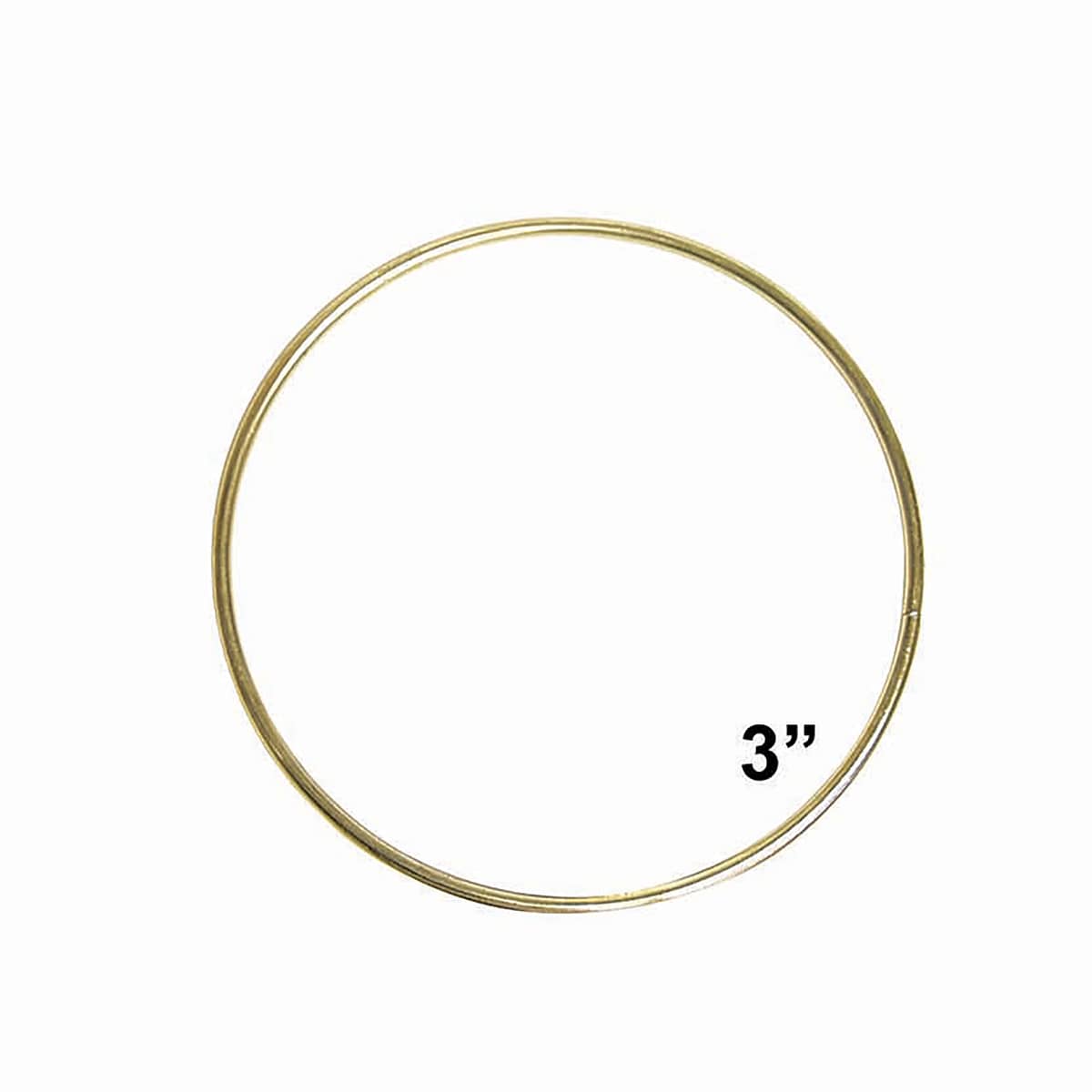 Pepperell Brass Plated Macramé Ring - 3"