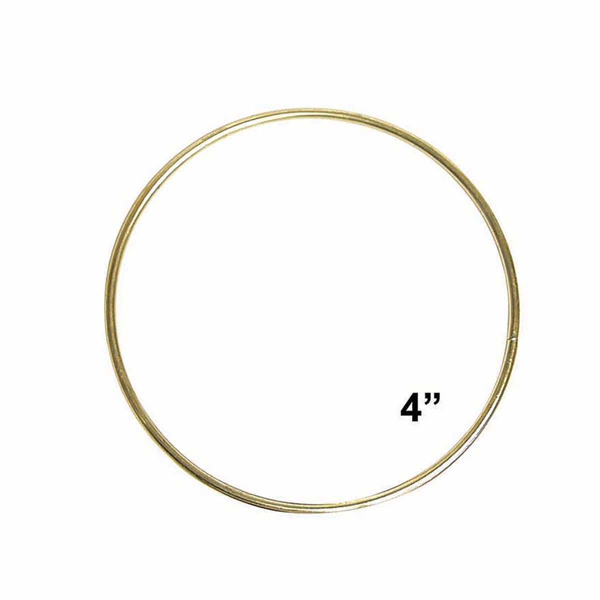 Pepperell Brass Plated Macramé Ring - 4"