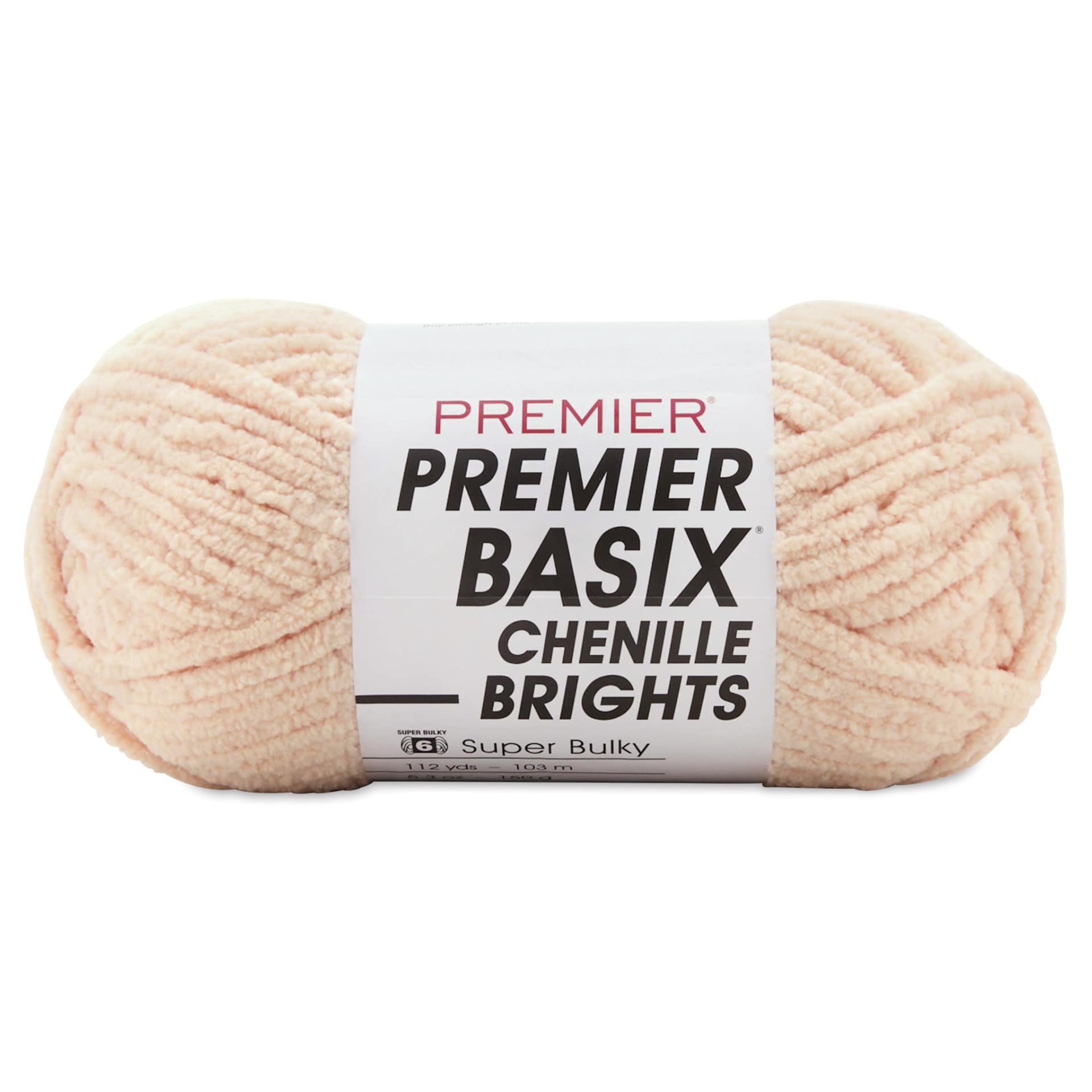 Premier Yarn Basix Chenille Brights Yarn - Shell