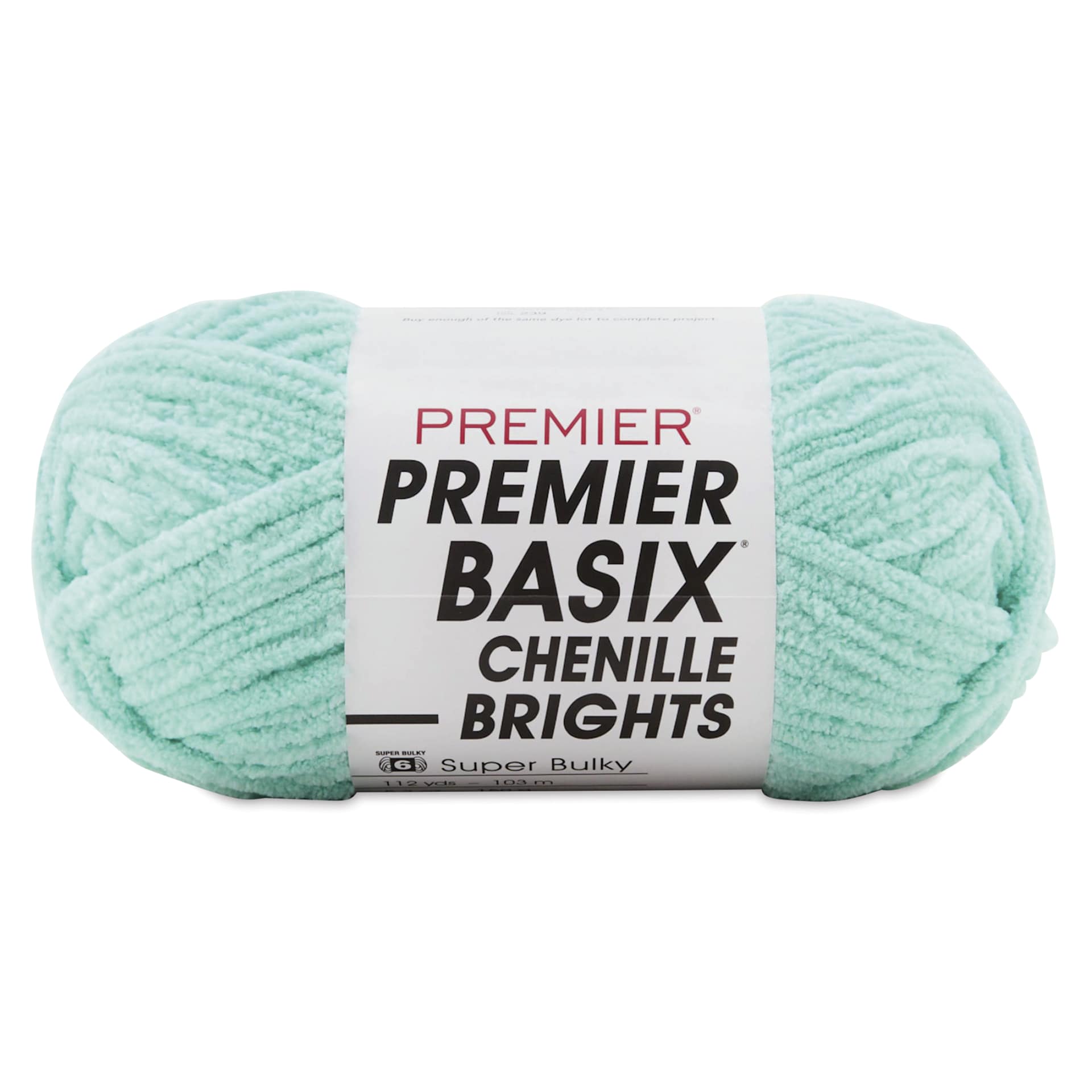 Premier Yarn Basix Chenille Brights Yarn - Mint