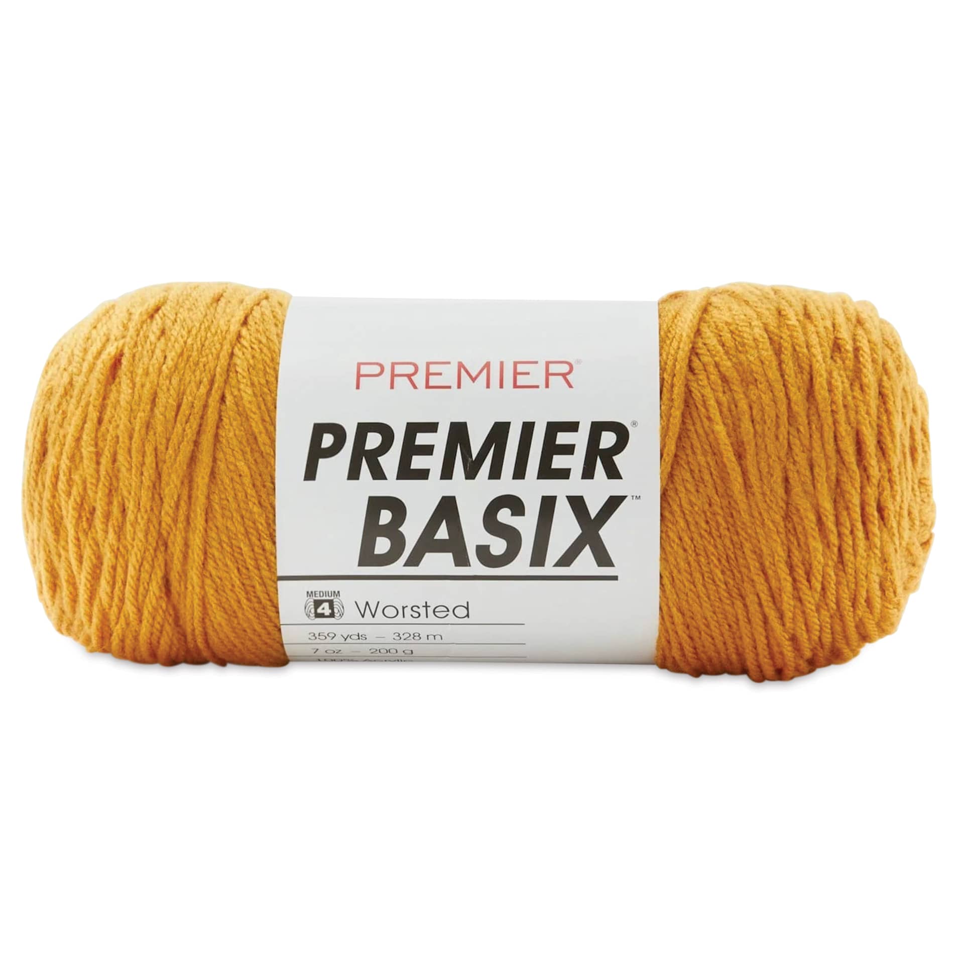 Premier Yarn Basix Worsted Yarn - Goldenrod