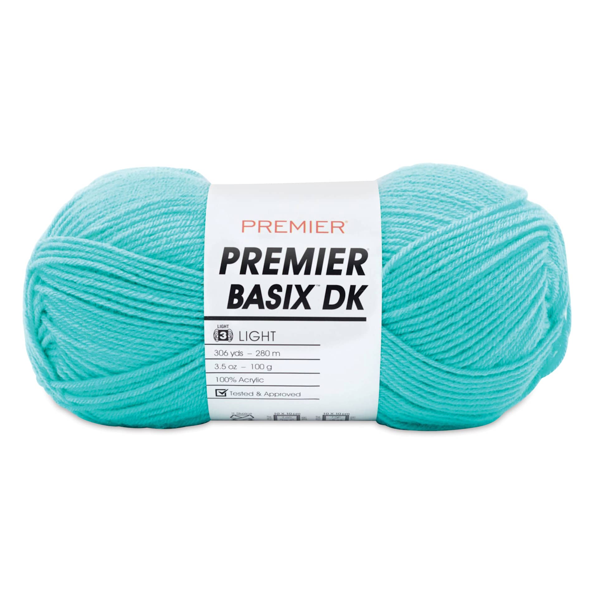 Premier Yarn Basix DK Yarn - Turquoise, 306 yards