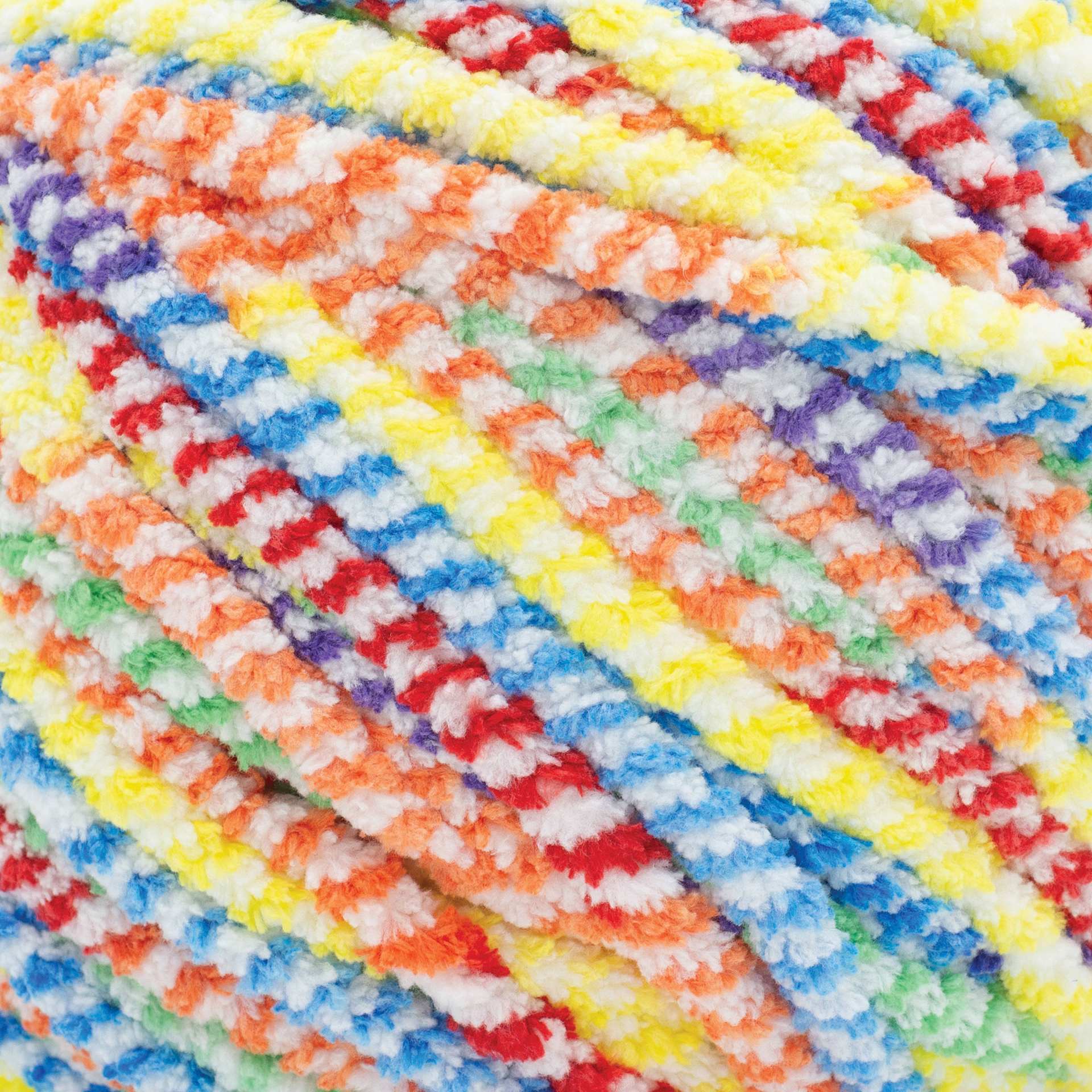 Lion Brand Cover Story Dreamland Yarn - Rainbow close-up
