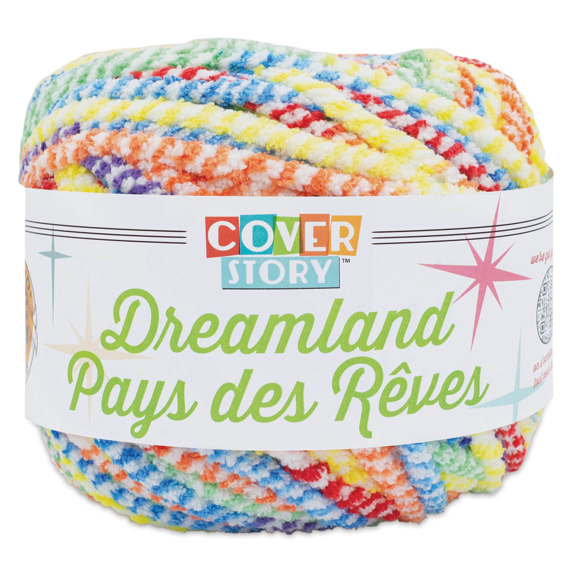 Lion Brand Cover Story Dreamland Yarn - Rainbow, 148 yards