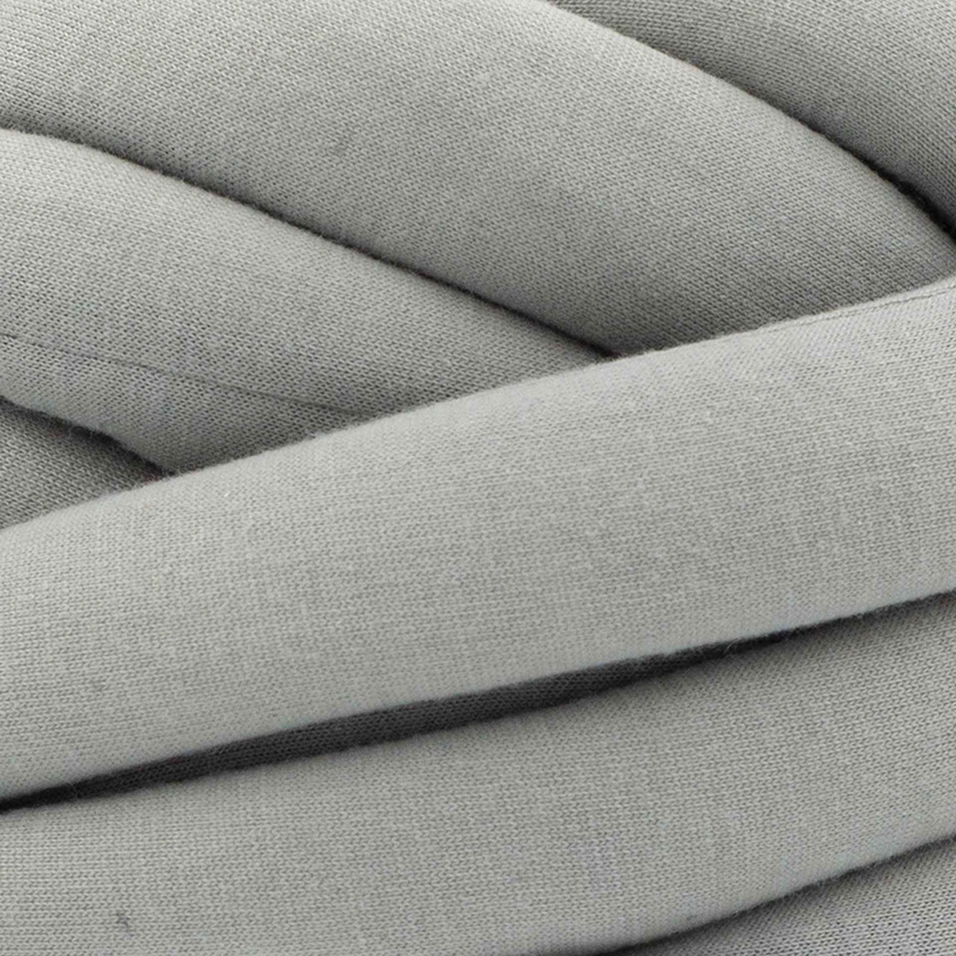 Lion Brand Cover Story Squish Stitch Yarn - Space Grey close-up