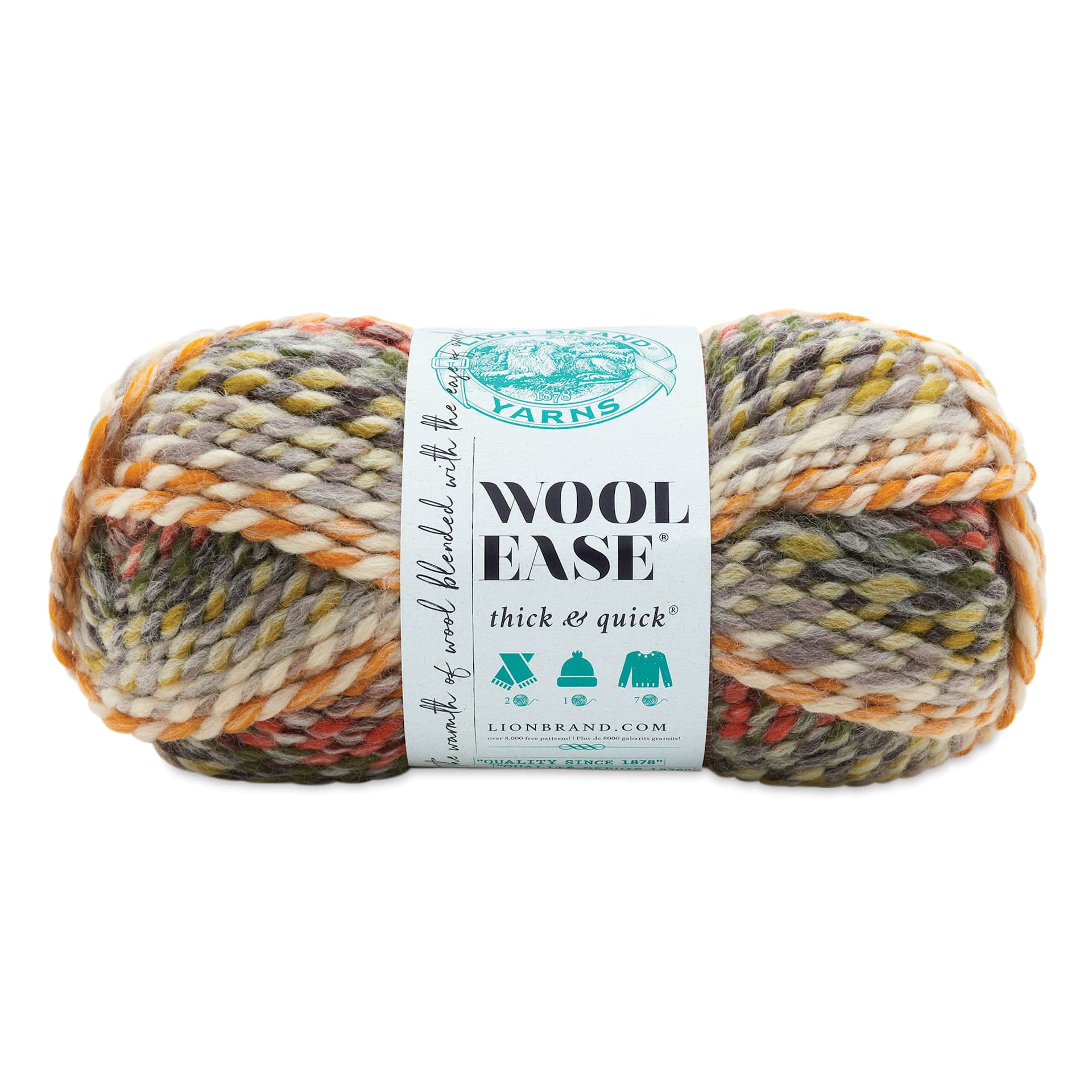 Lion Brand Wool Ease Thick & Quick Yarn - Coney Island, 106 yds