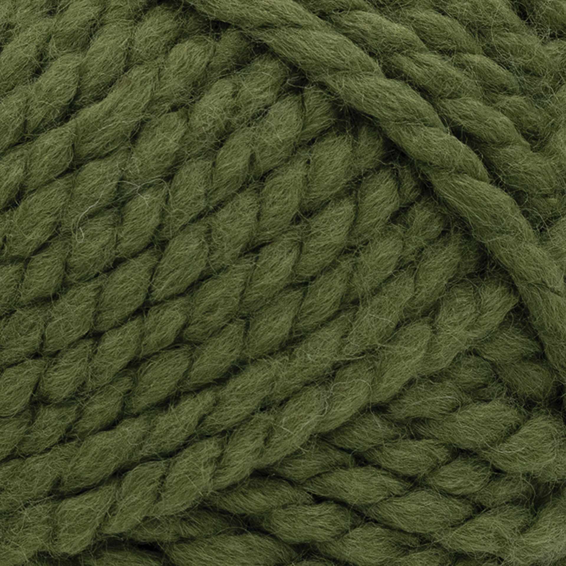 Lion Brand Wool Ease Thick & Quick Yarn - Trailstone, 106 yds close up to show texture