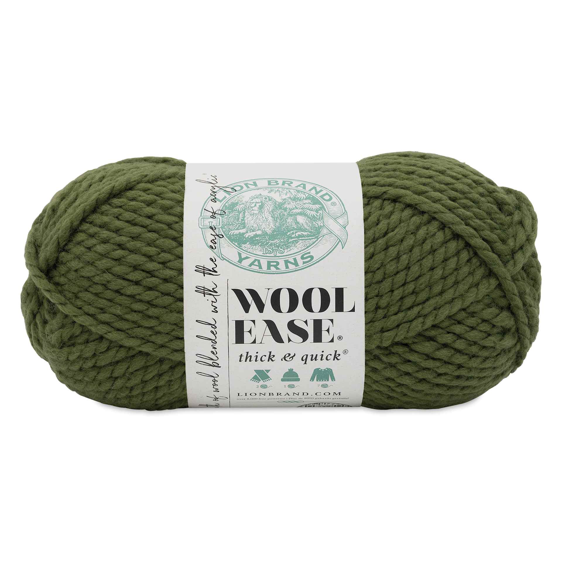 Lion Brand Wool Ease Thick & Quick Yarn - Trailstone, 106 yds