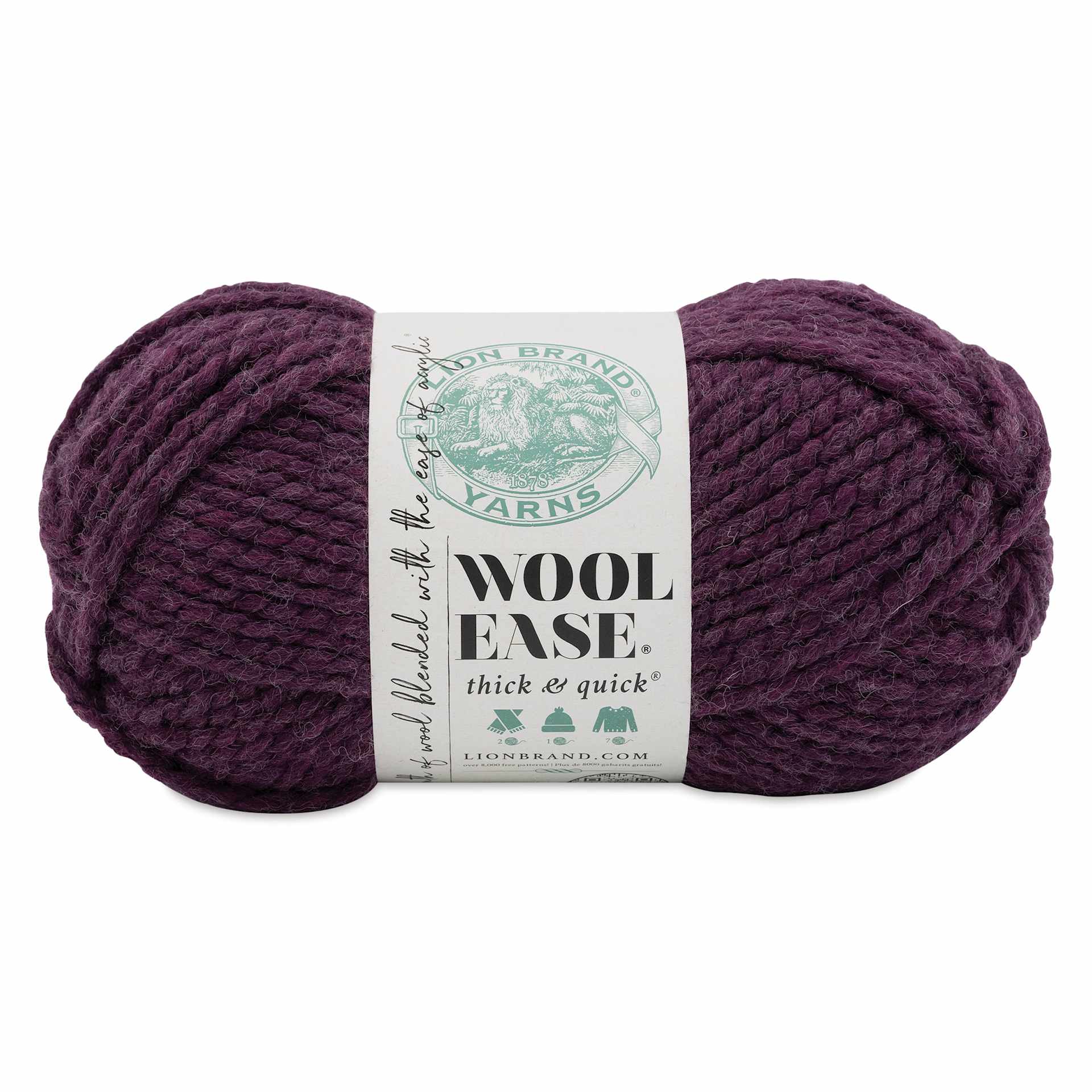 Lion Brand Wool Ease Thick & Quick Yarn - Nocturne, 106 yds