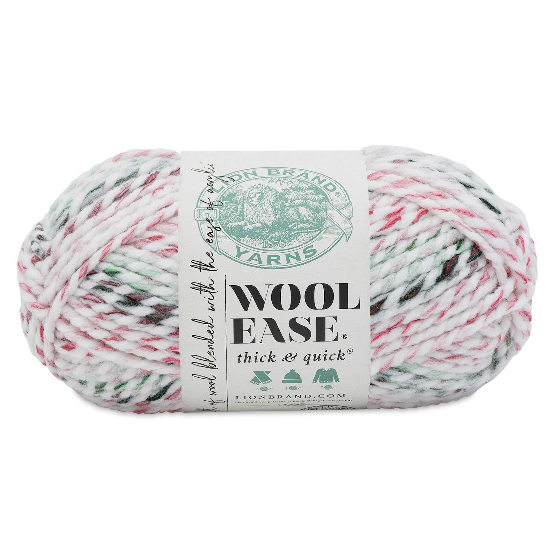 Lion Brand Wool Ease Thick & Quick Yarn - Sleighberry, 106 yds