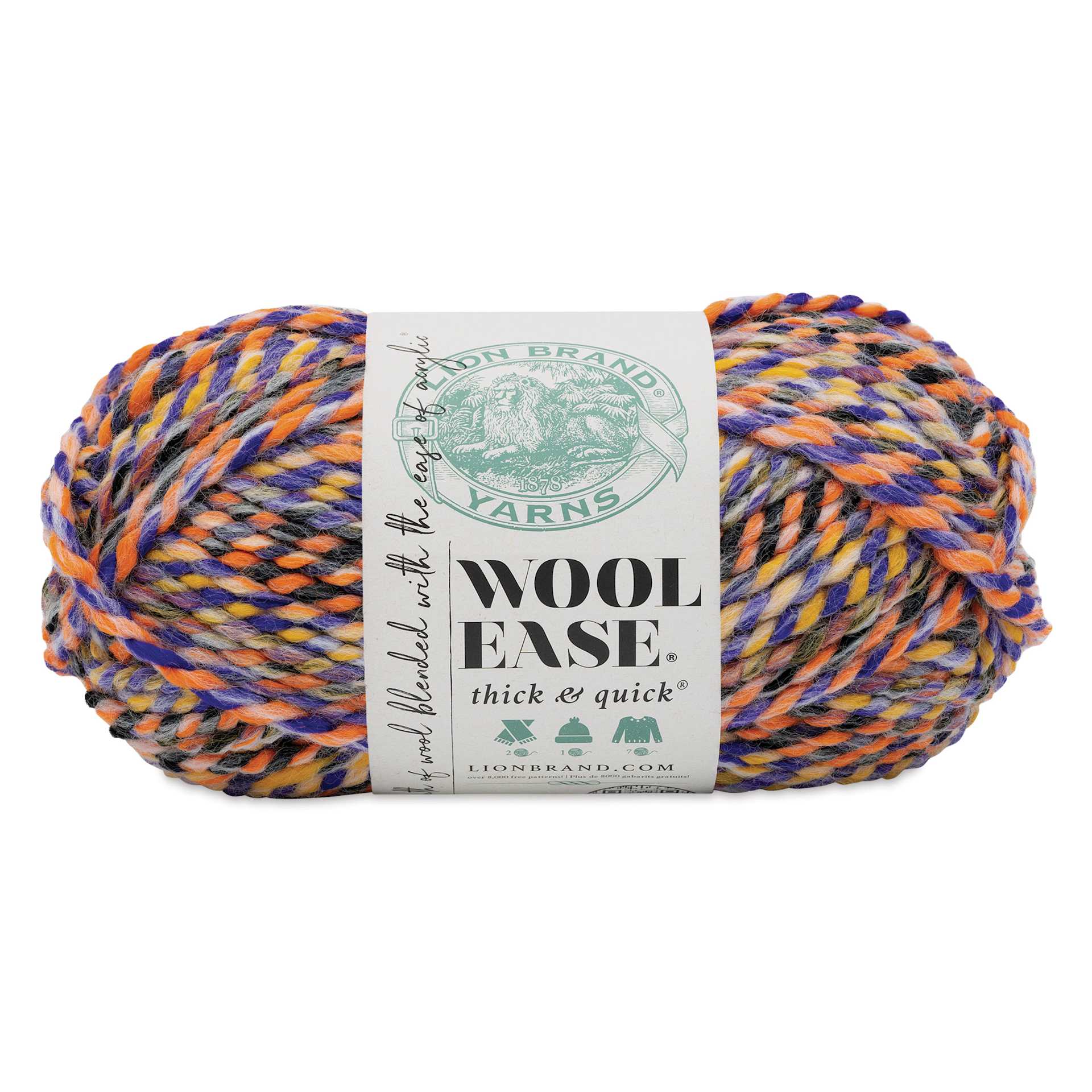 Lion Brand Wool Ease Thick & Quick Yarn - Twilight Ember, 106 yds