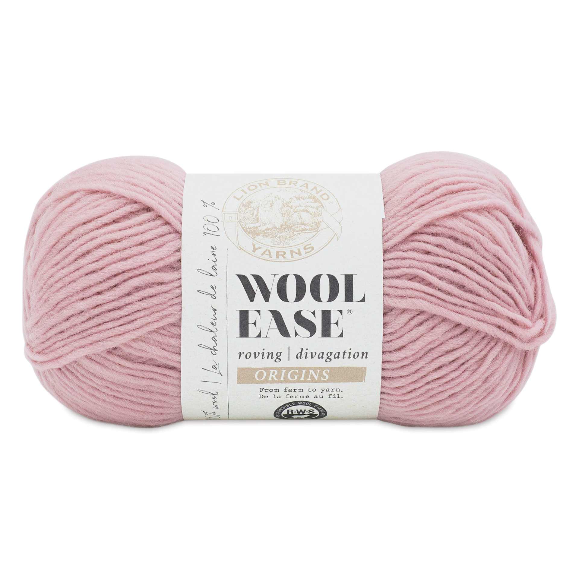 Lion Brand Wool-Ease Roving Origins Yarn - Blush, 299 yds