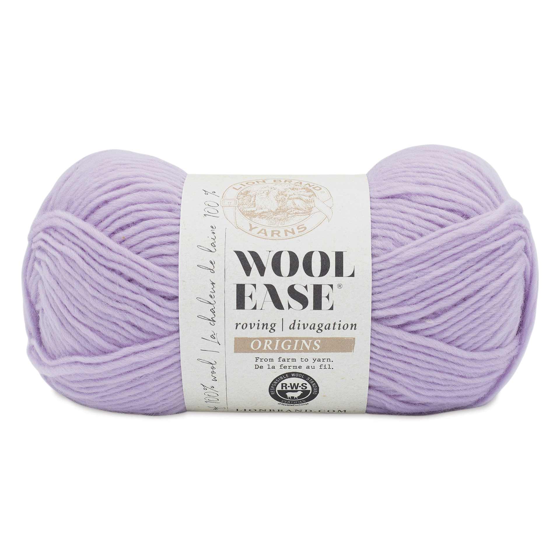 Lion Brand Wool-Ease Roving Origins Yarn - Lilac, 299 yds