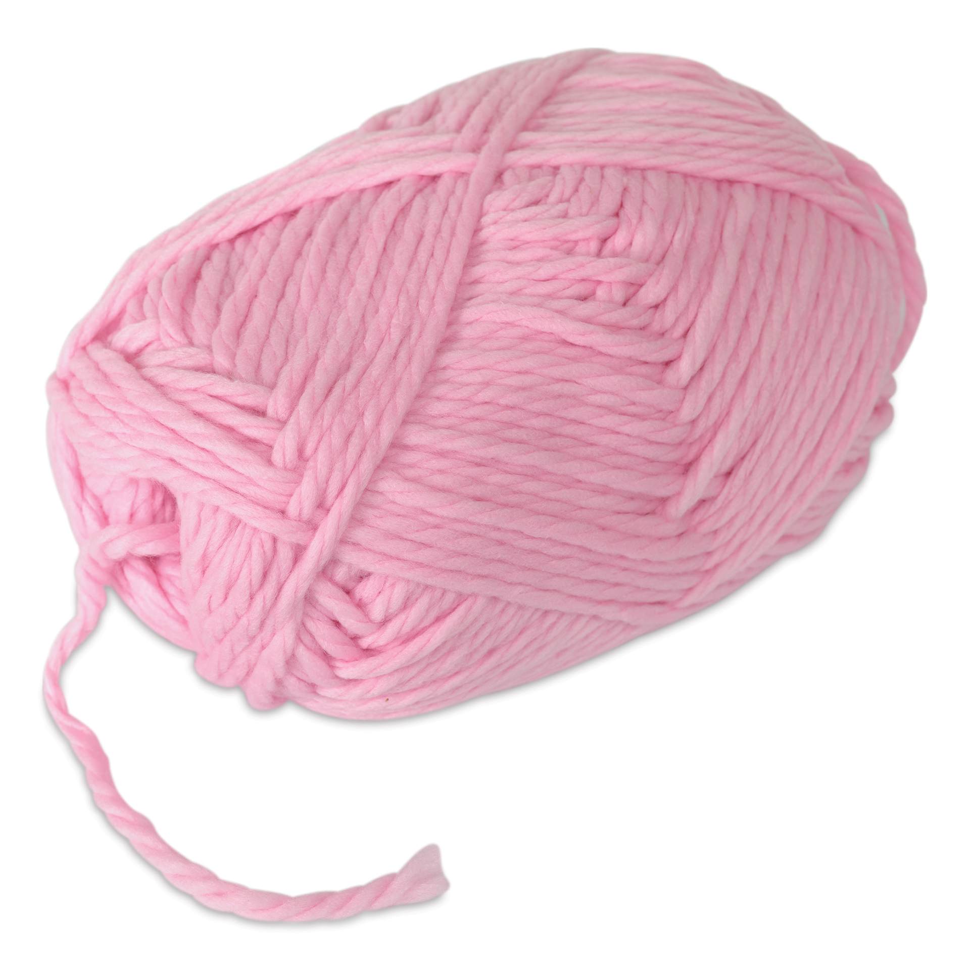 Pepperell Jumbo Roving 3-Ply Craft Yarn - 8 oz, 150 yds, Light Pink - out of packaging