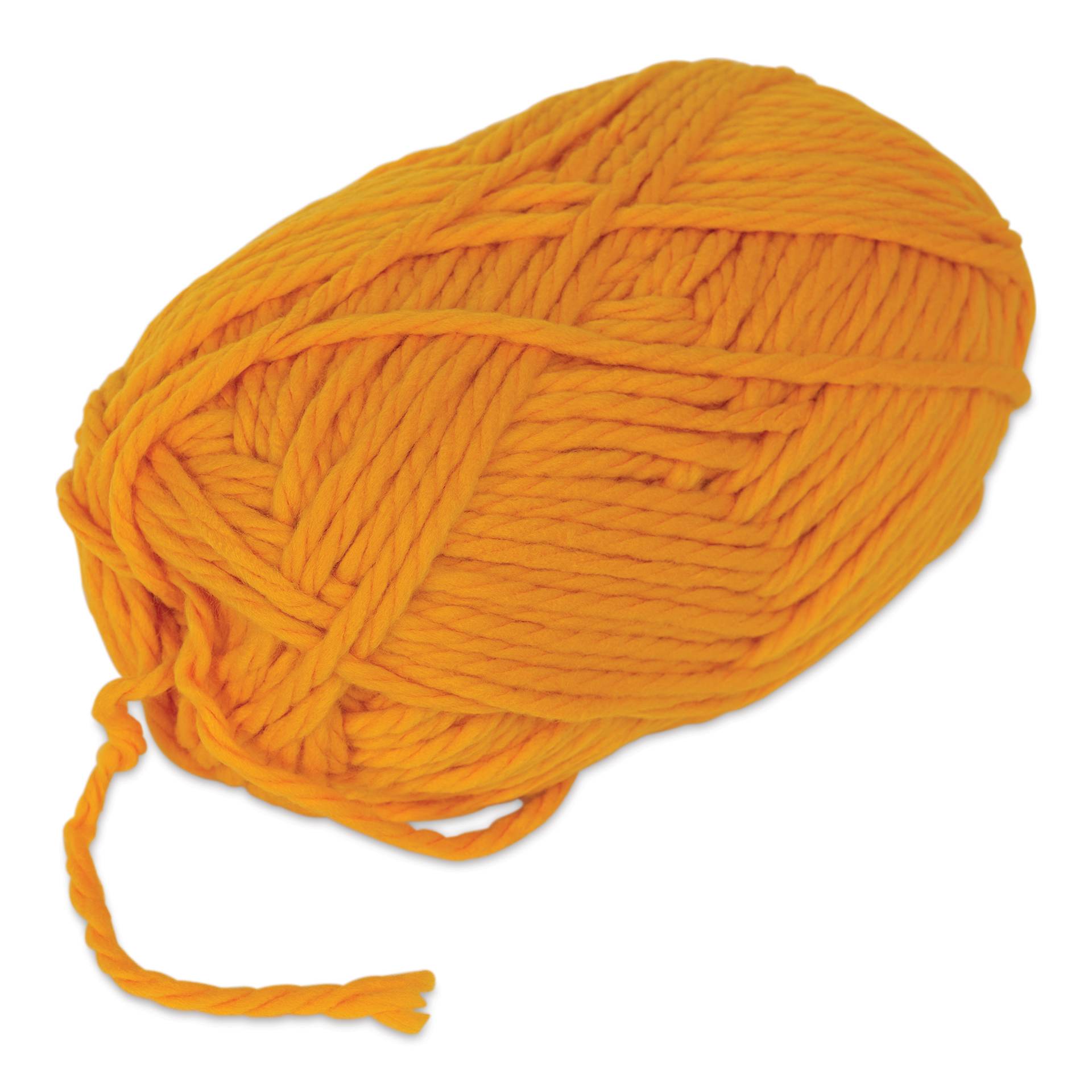 Pepperell Jumbo Roving 3-Ply Craft Yarn - 8 oz, 150 yds, Gold - out of packaging