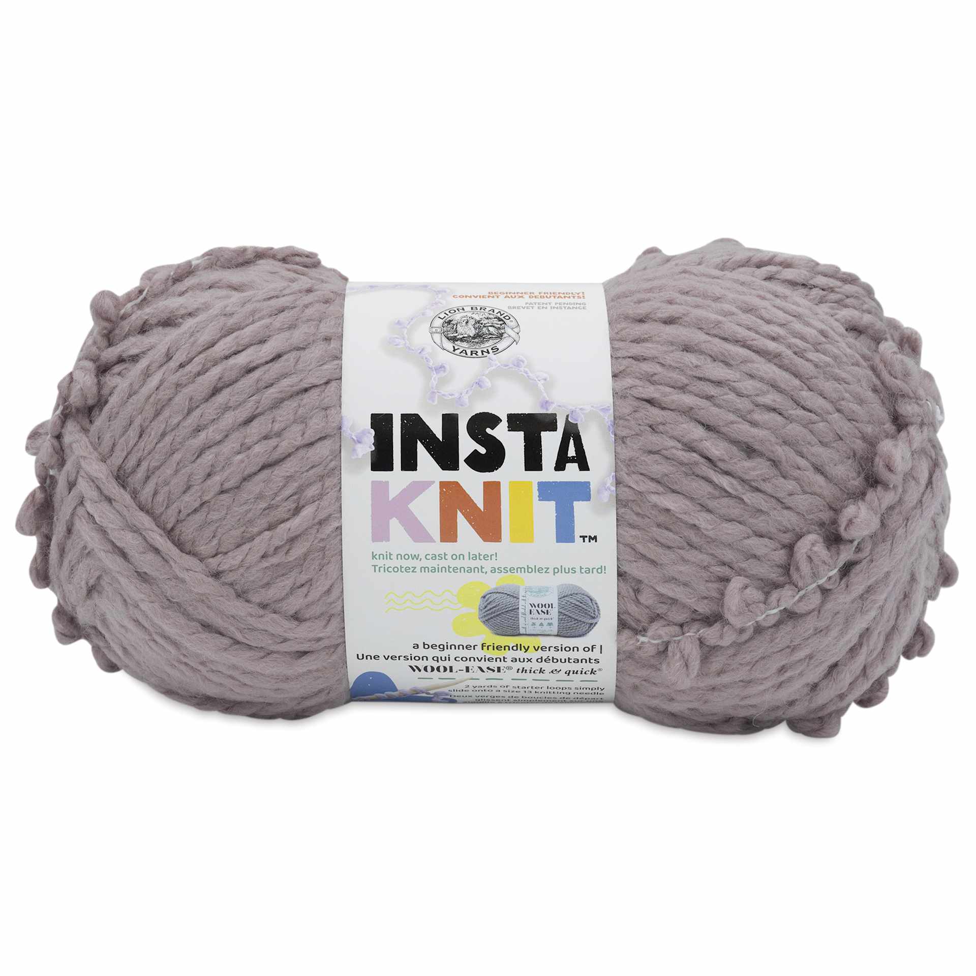 Lion Brand Yarn InstaKnit Yarn - Milk with Tea, 122 yds