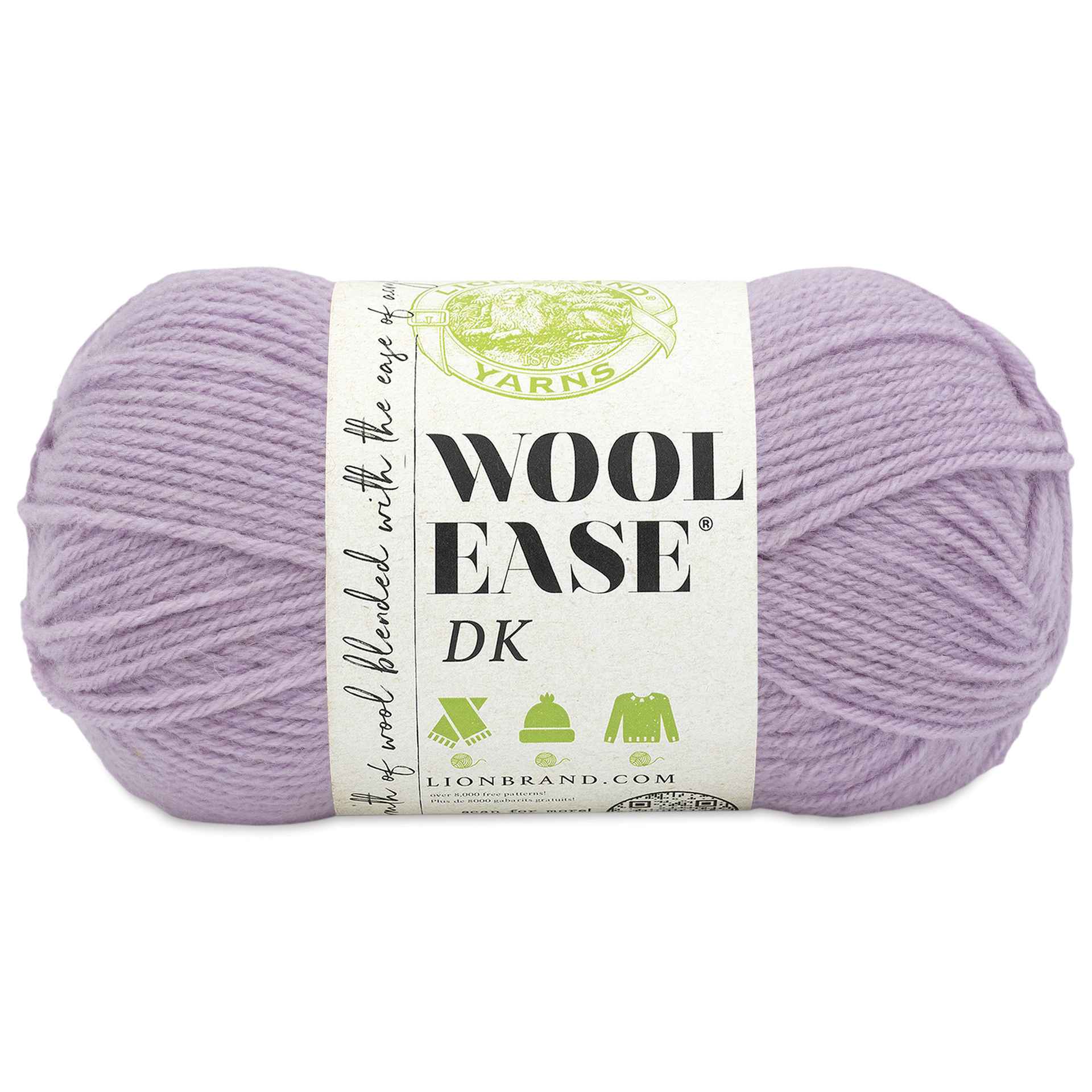 Lion Brand Yarn Wool-Ease Double Knit Yarn - Lavender, 232 yds