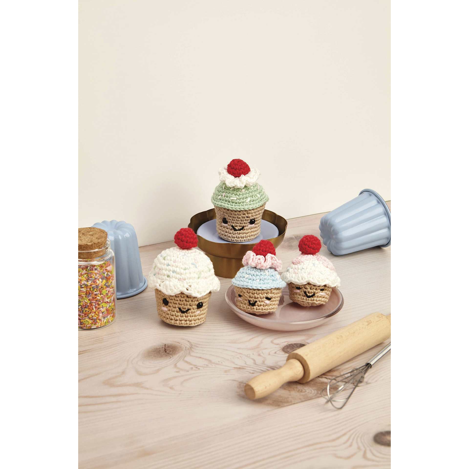 DMC Amigurumi Kits - Very Cherry Cupcakes