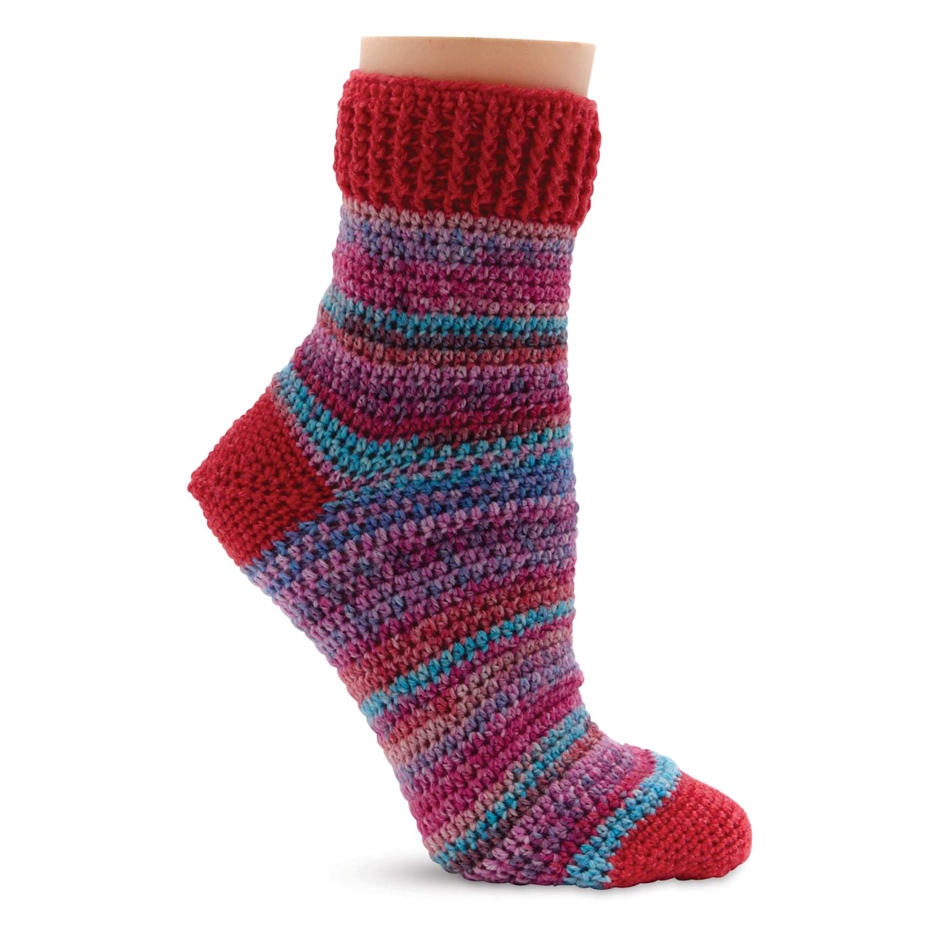 Premier Yarn Sock Kit - Merry, Merry - crochet sock