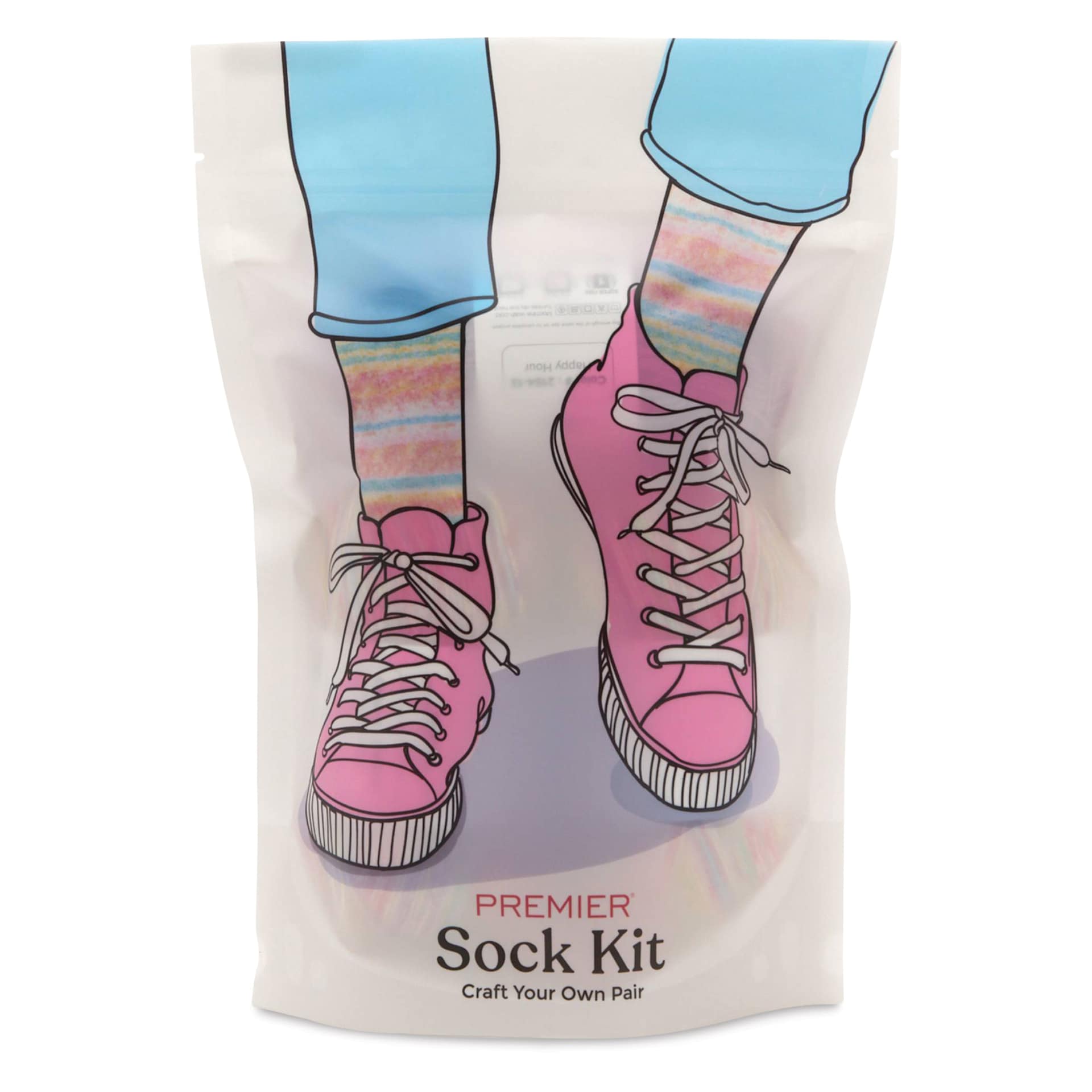 Premier Yarn Sock Kit - Happy Hour - front of packaging