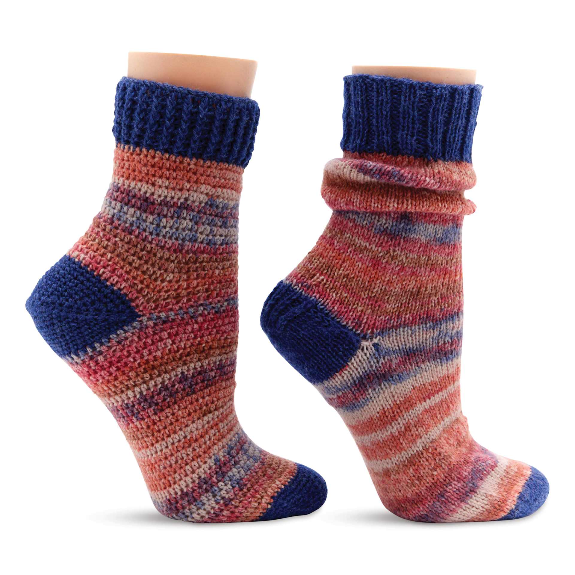 Premier Yarn Sock Kit - Take a Hike - knit sock and crochet sock