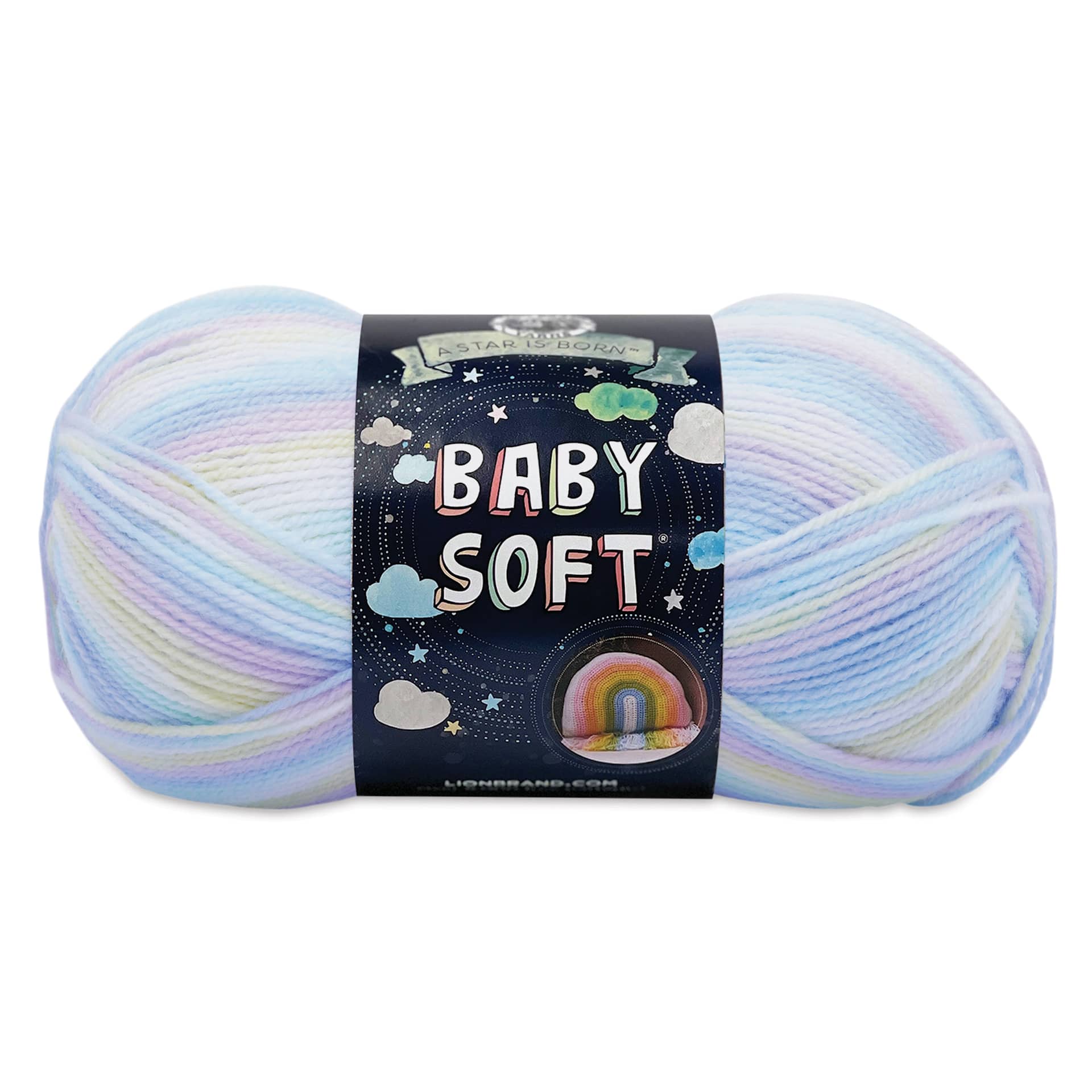 Lion Brand Baby Soft Yarn - Pastel Print