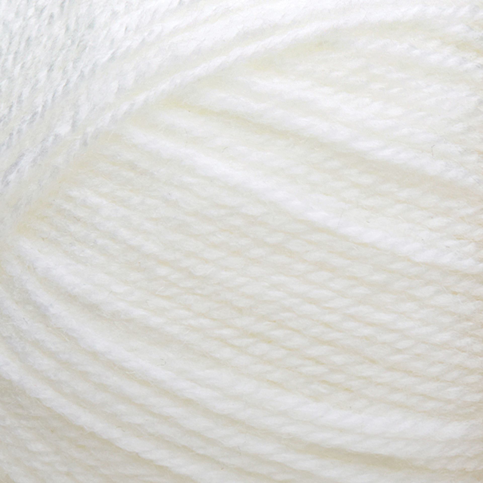 Lion Brand Baby Soft Yarn - White, close-up