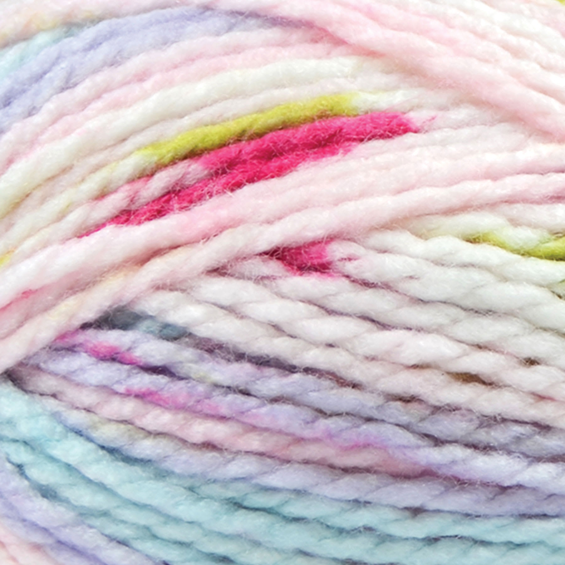 Premier Yarn Bloom Chunky Yarn - Hydrangea, close-up