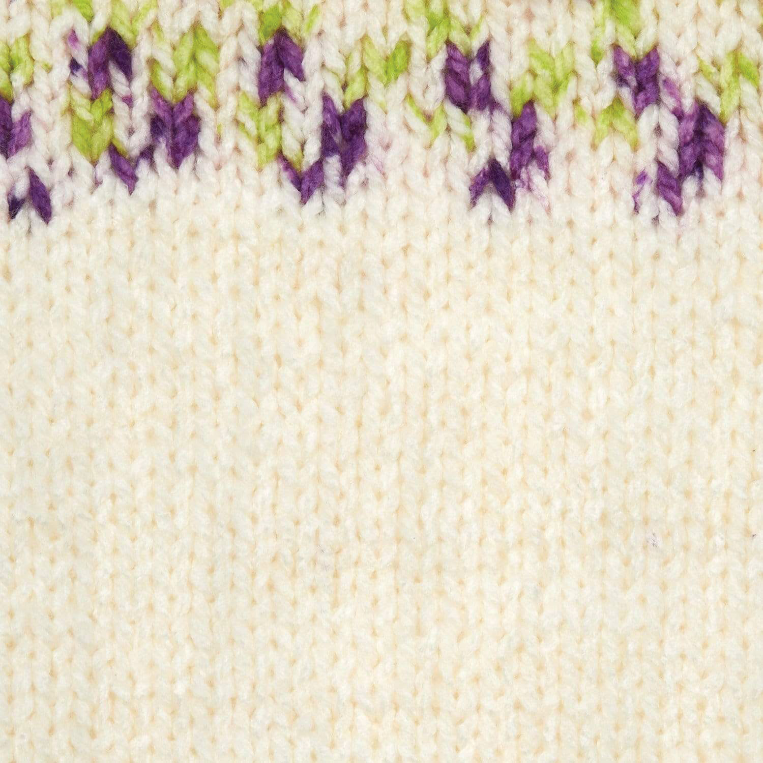 Premier Yarn Bloom Chunky Yarn - Violet, knitted sample