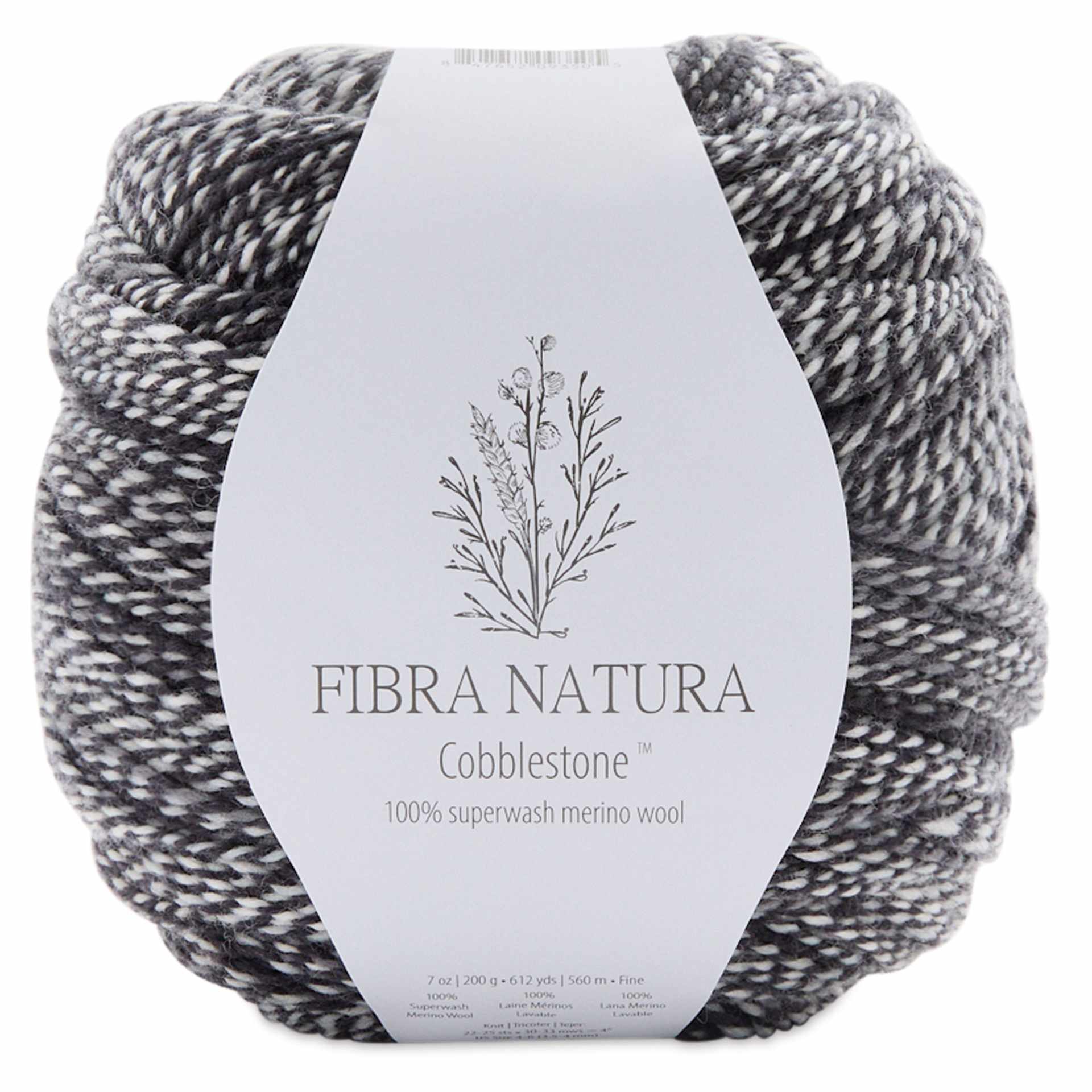 Fibra Natura Cobblestone Yarn - Tuxedo, 612 Yards