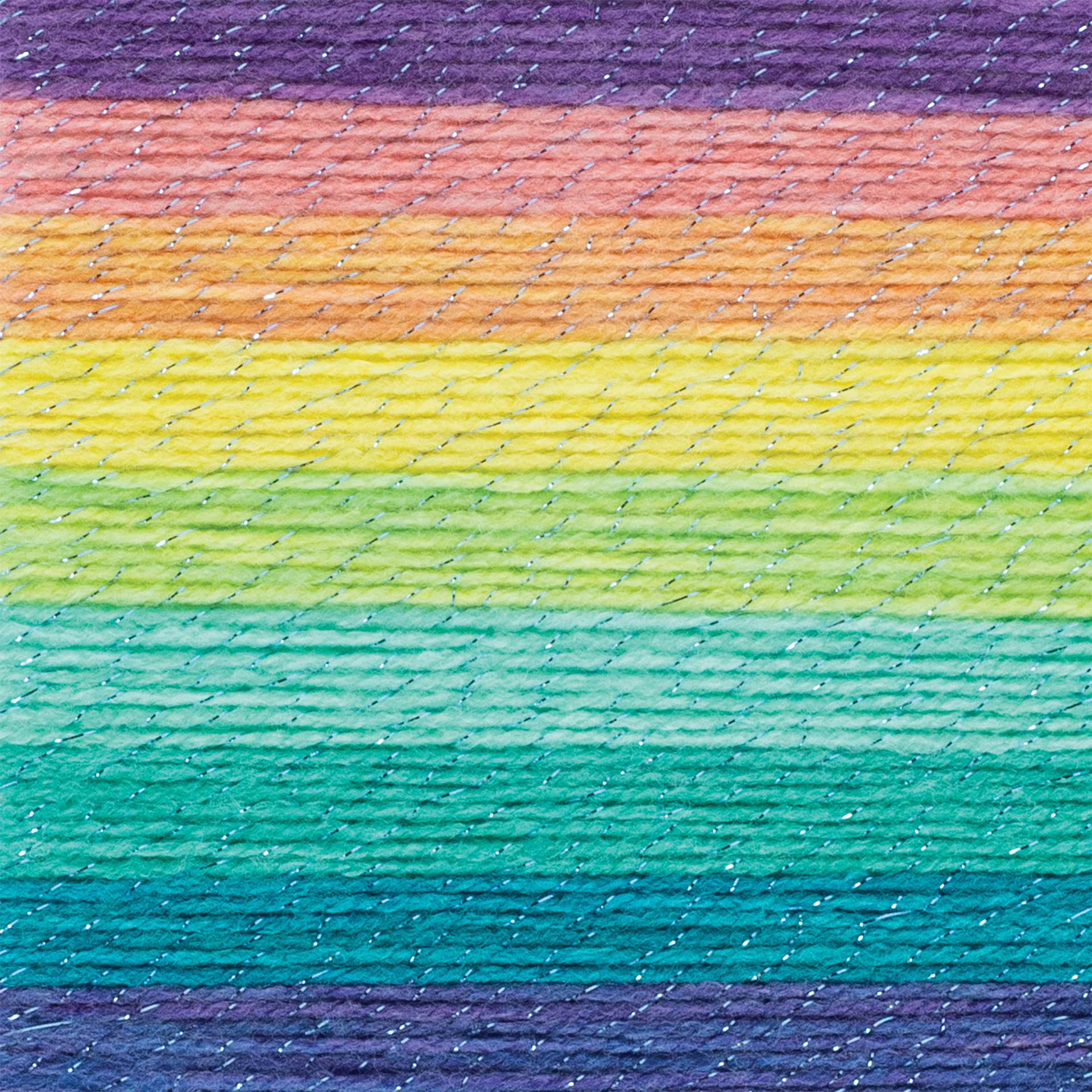 Lion Brand Mandala Sparkle Yarn - Serpens, close-up