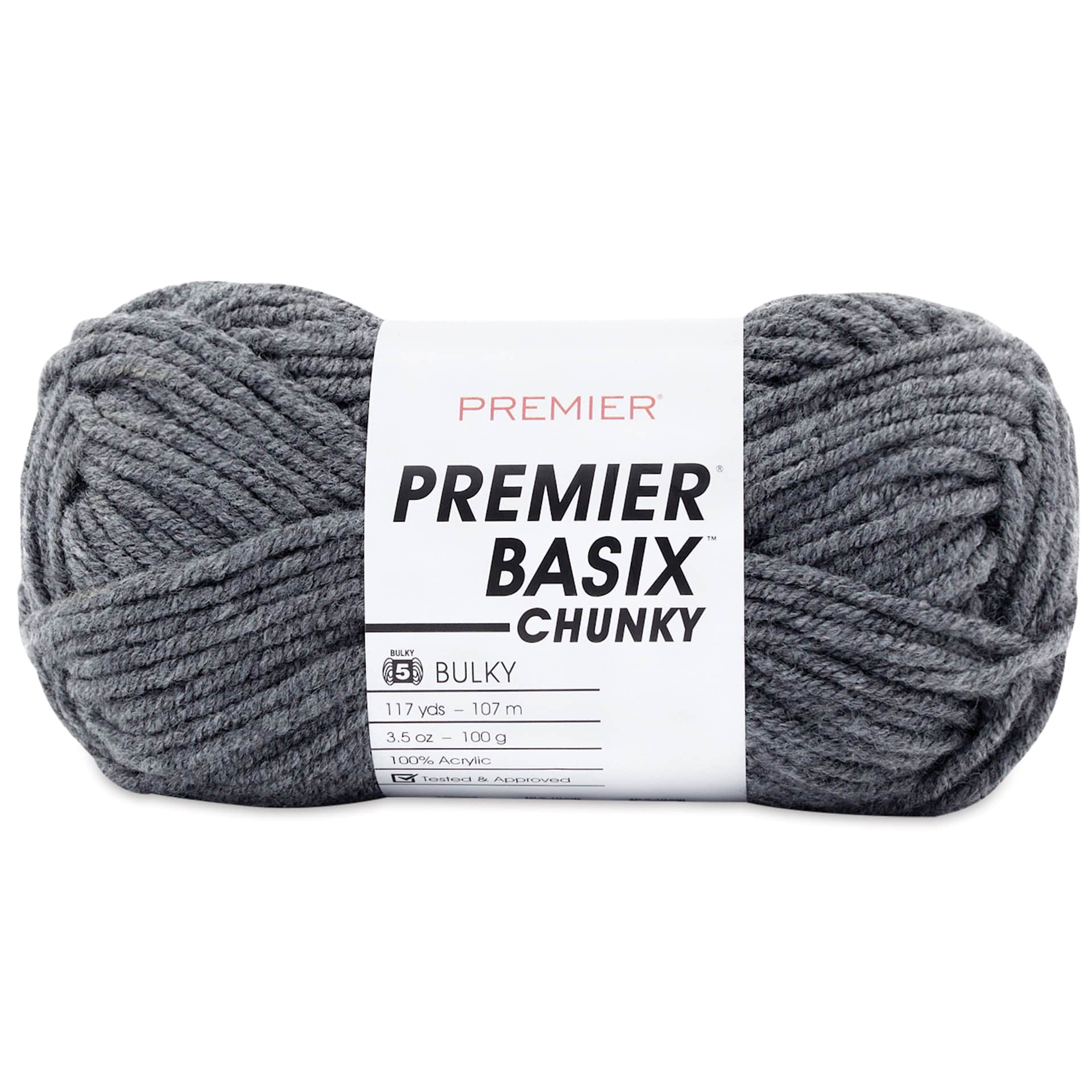 Premier Yarn Basix Chunky Yarn - Steel
