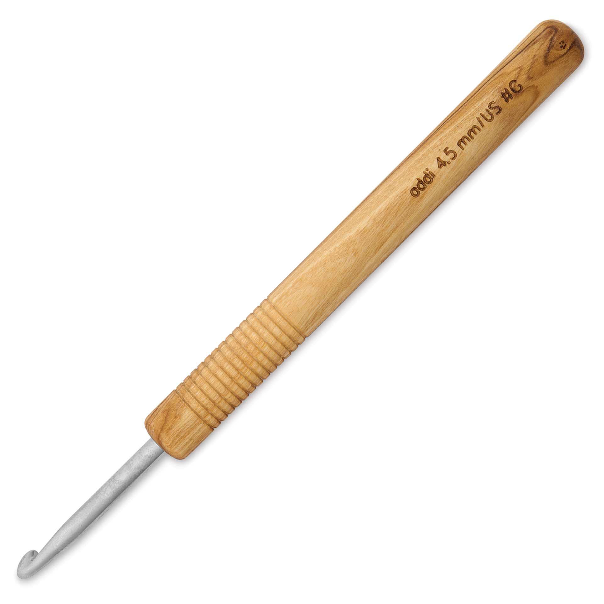 Skacel by Addi Olive Wood Crochet Hook - US G, 4.50 mm