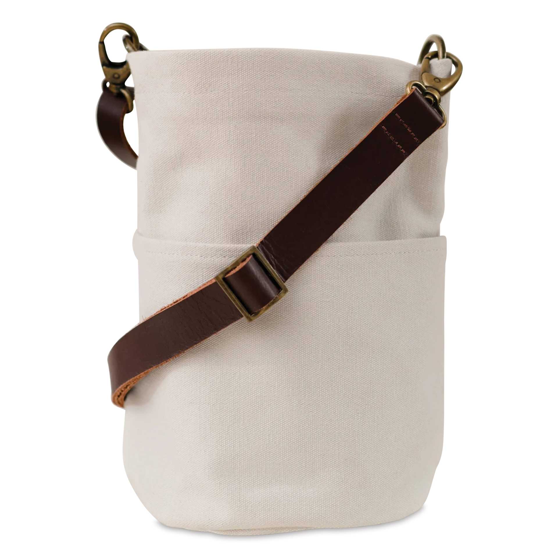 Twig & Horn Canvas Bucket Bag - Oyster