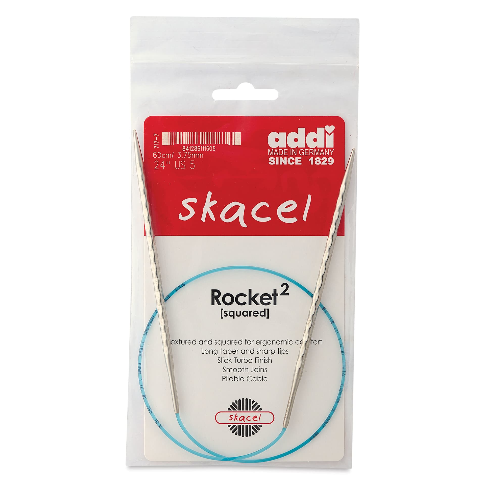 Skacel by Addi Rocket2 Circular Knitting Needles - US 05, 24" front of packaging