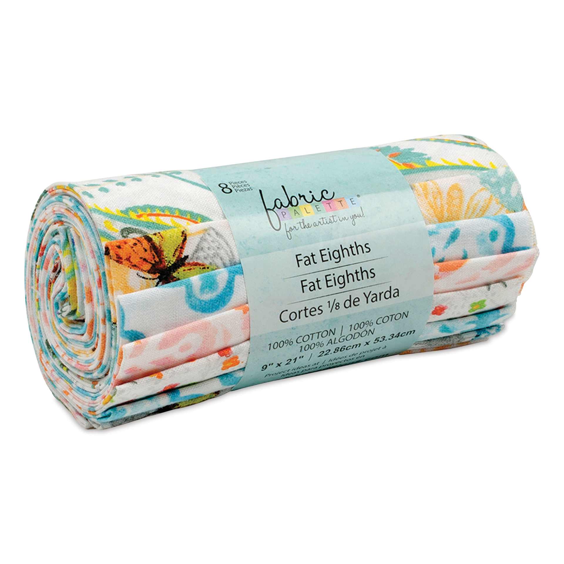 Fabric Palette Fat Eighths - Pkg of 8, 9" x 21"