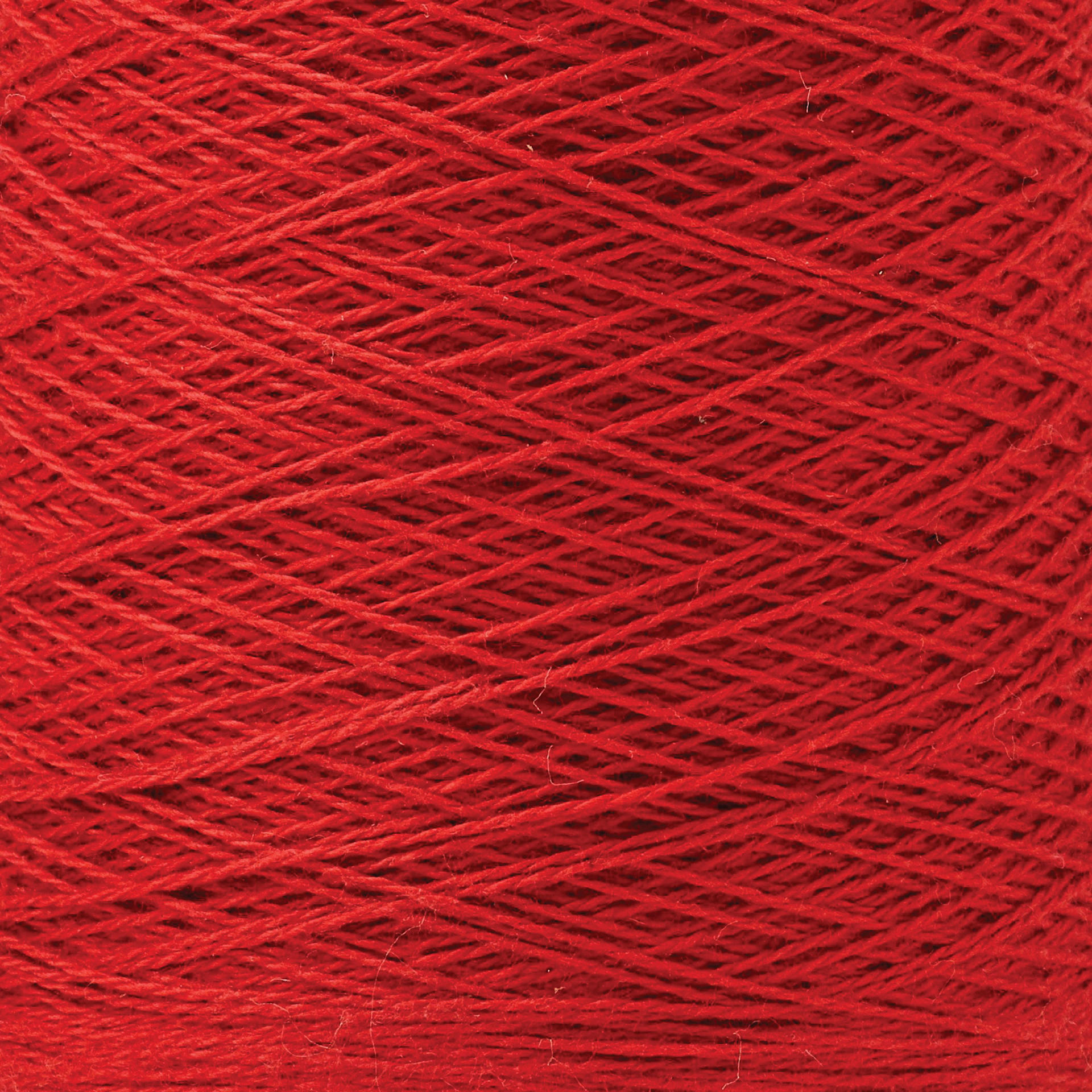 Gist Yarn Beam 8/2 Organic Cotton Weaving Yarn - Cardinal, 8 oz close up to show texture