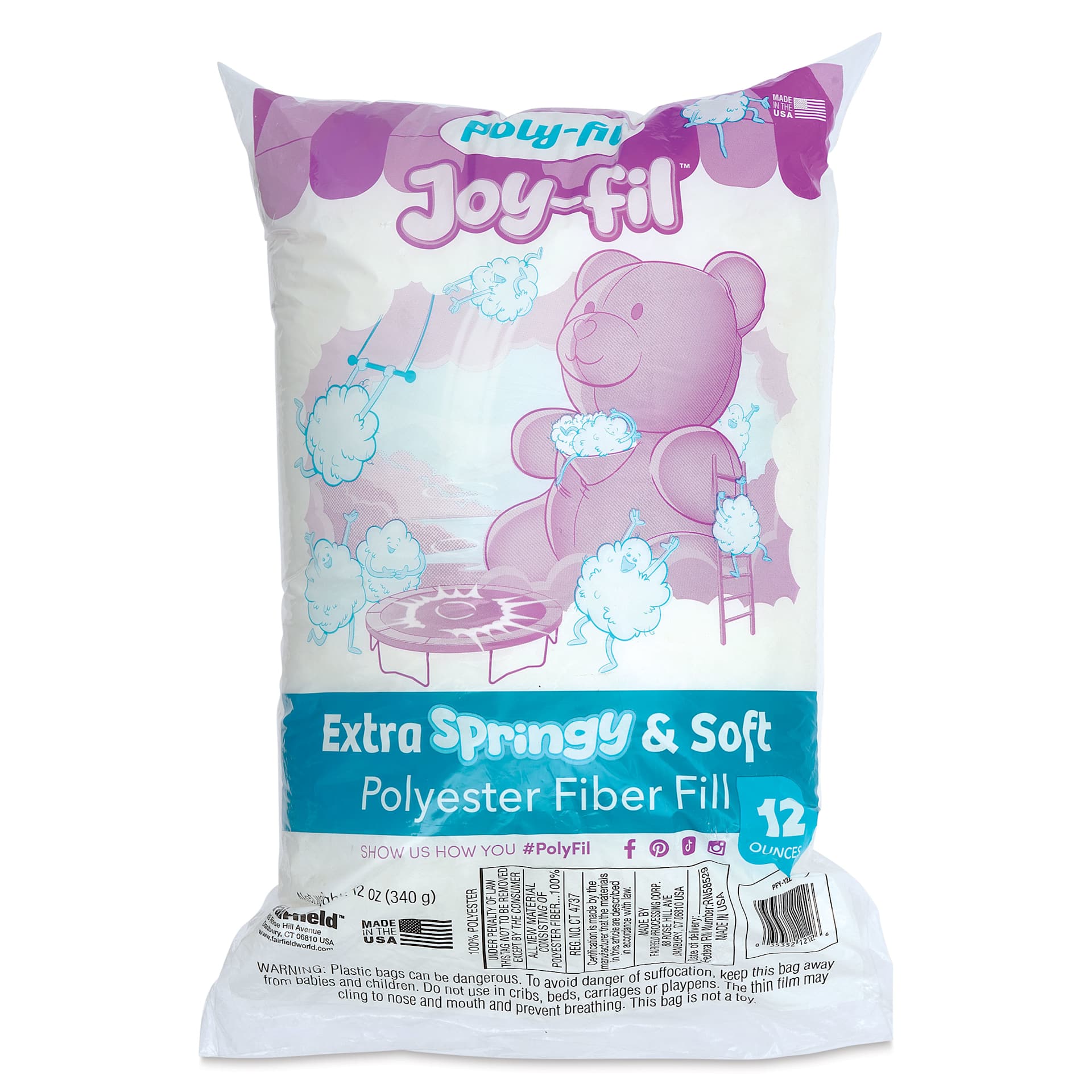 Poly-Fil Joy-Fil Luxury Fiber Fill - 12 oz Bag