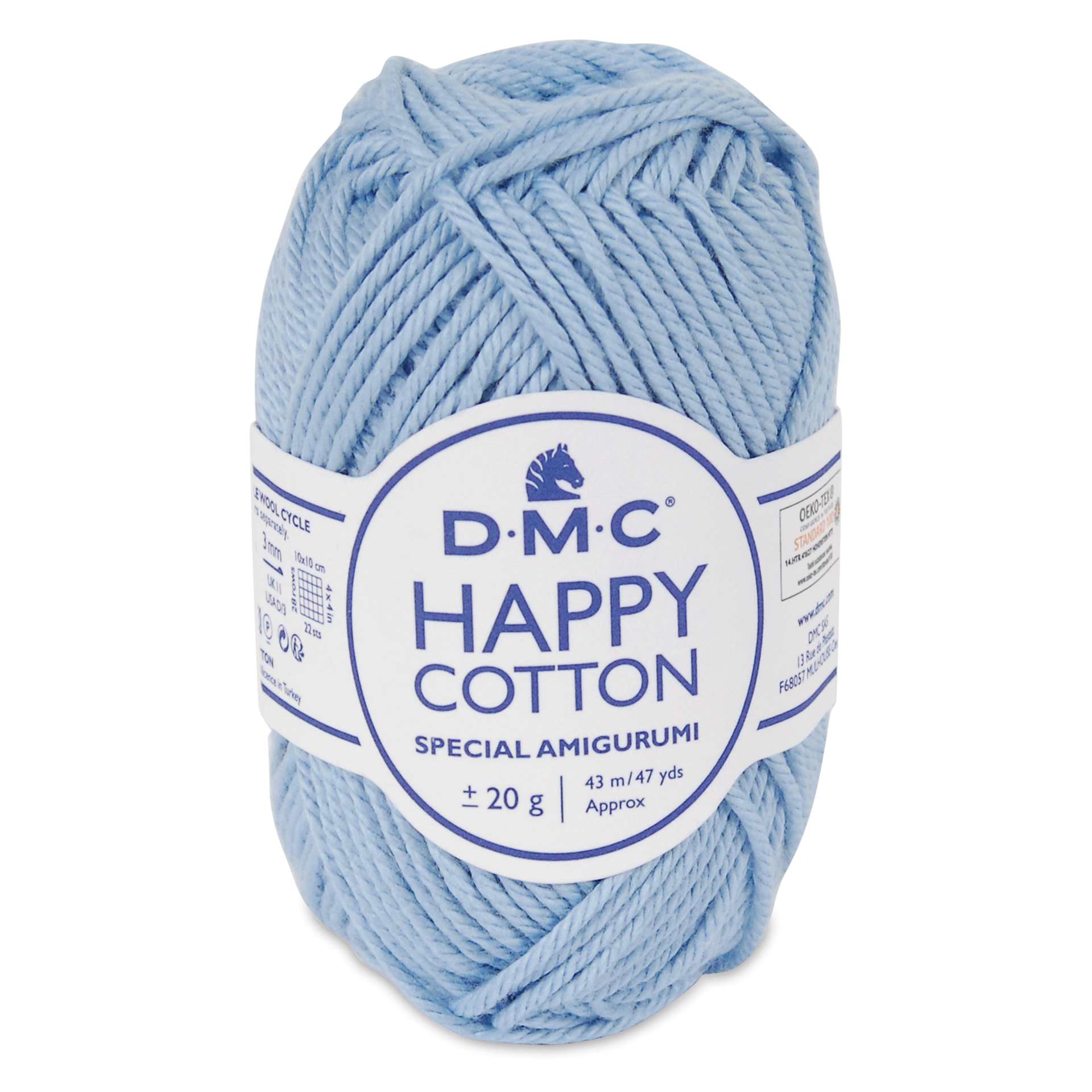 DMC Happy Cotton Yarn - Tea Time Blue 751, 20 g