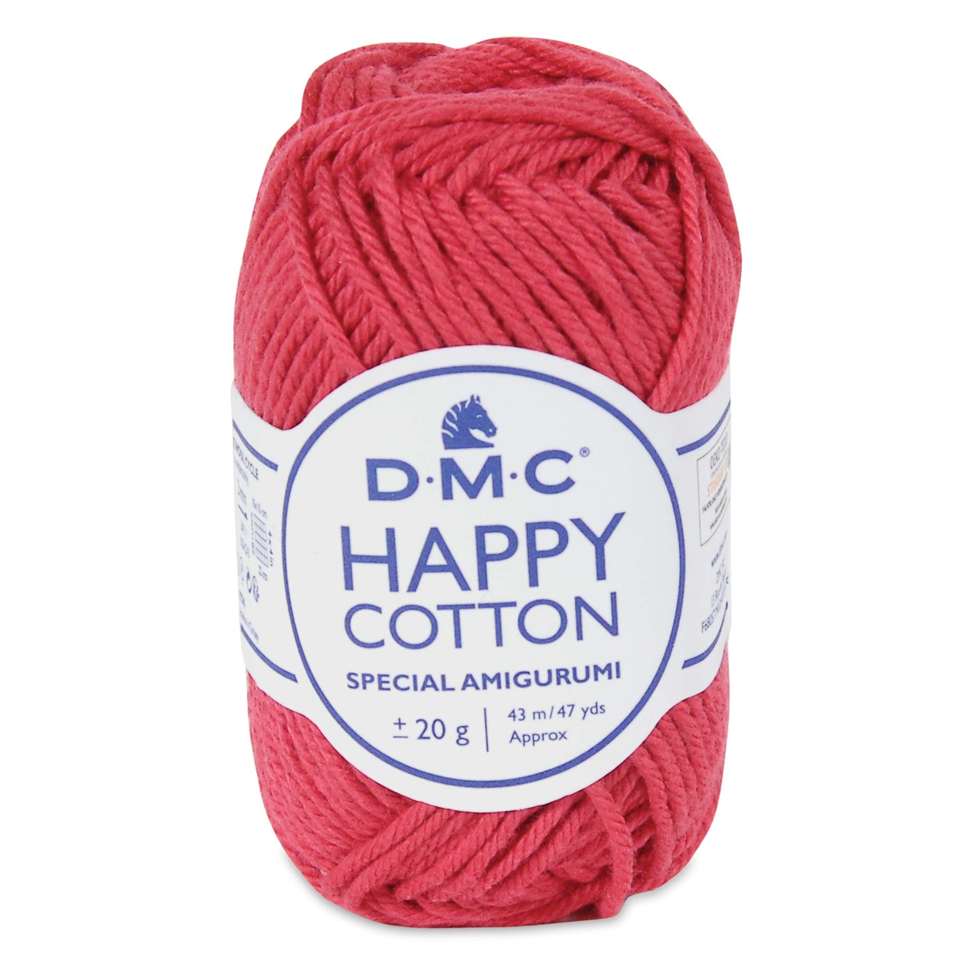DMC Happy Cotton Yarn - Cherryade Red 754, 20 g