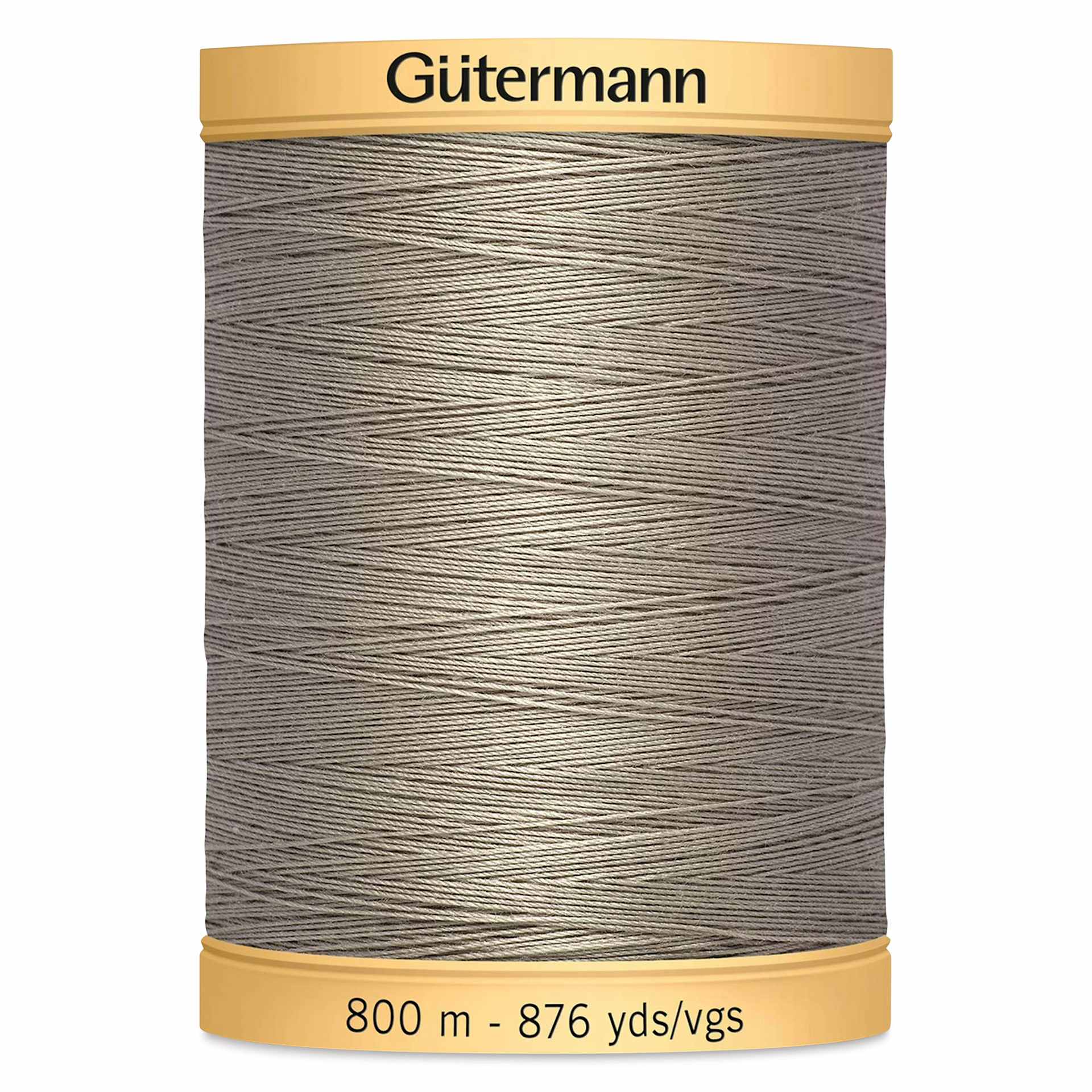 Gutermann Cotton Thread - Gray, 876 yd Spool