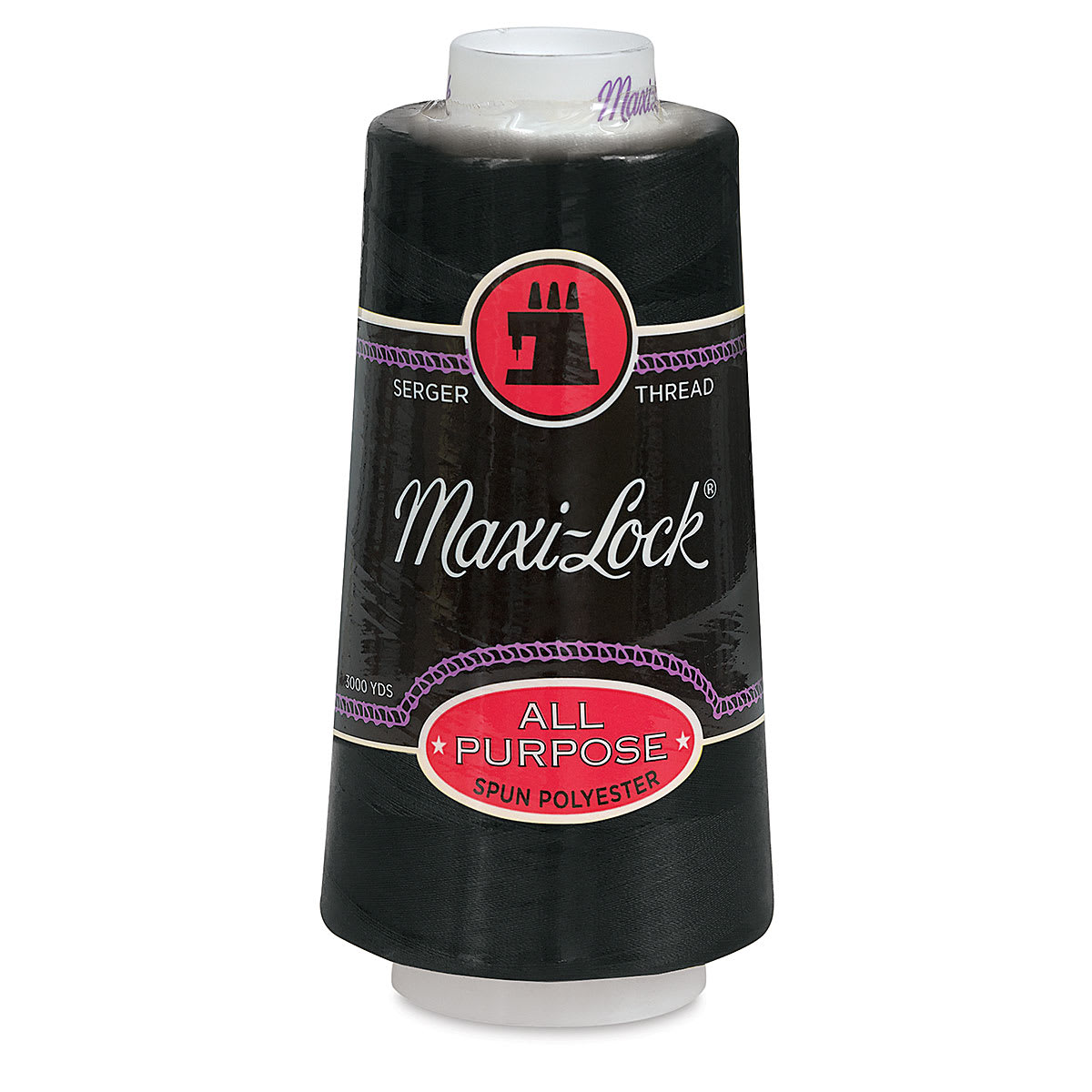 Maxi-Lock Thread - Black, 3000 yd Spool